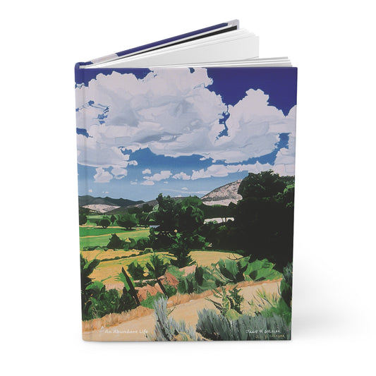 "An Abundant Life", Southwest Landscape, Oil on Canvas Art Print, Hardcover Journal—Lined or Blank