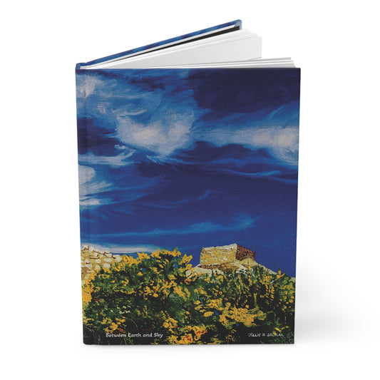 "Between Earth and Sky", Southwest Landscape, Oil on Canvas Art Print, Hardcover Journal—Lined or Blank