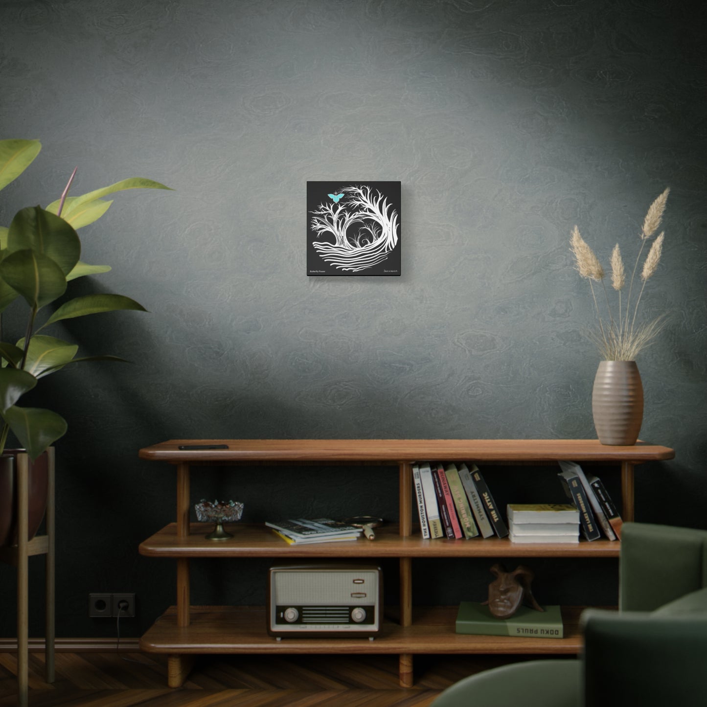 “Butterfly Power”, IMAGINE™ Series, Hand-Drawn Art Print, Wall Art Collection, Stretched Canvas , 6 x 6 inches, 20 x 20 inches, 36 x 36 inches, plus 7 More Sizes