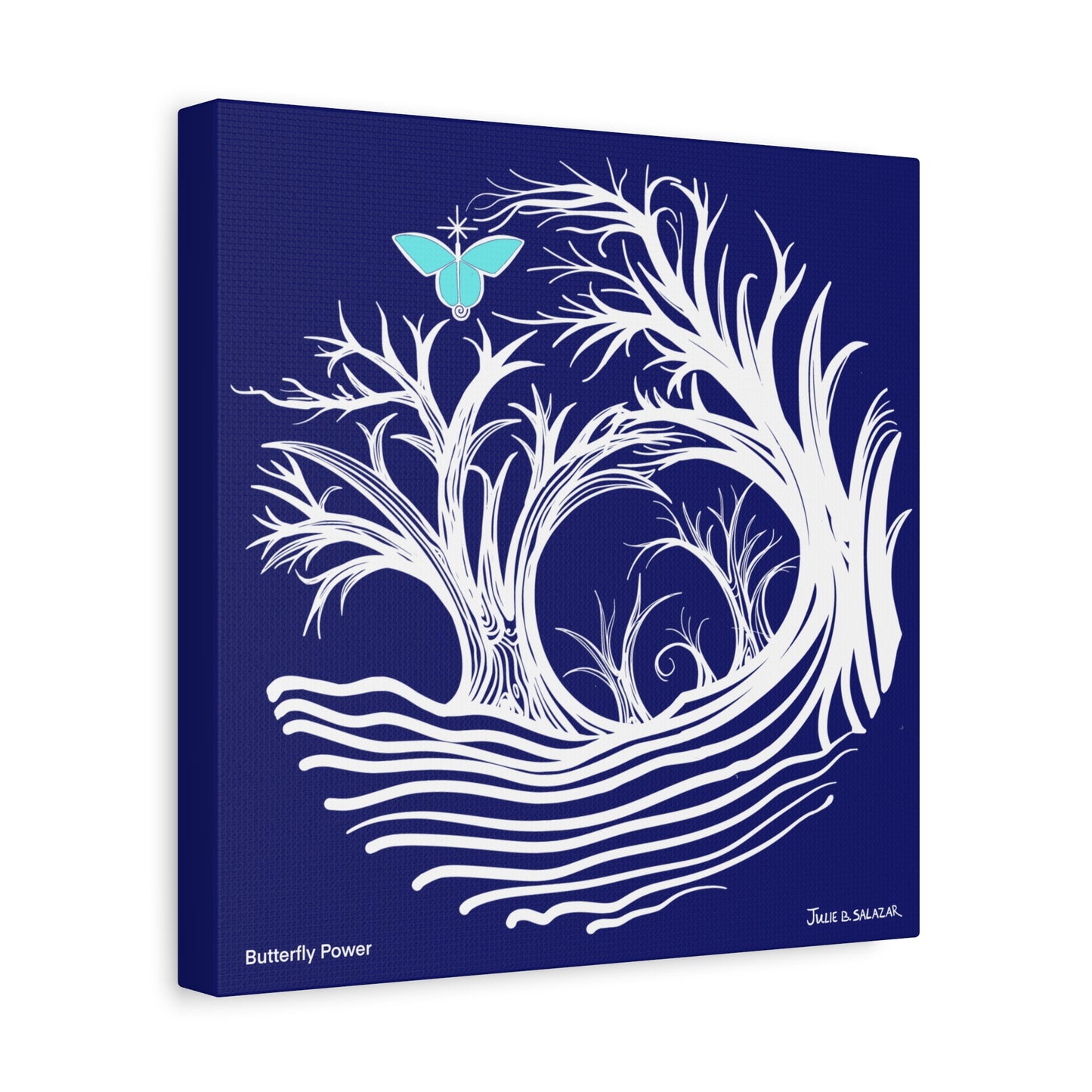 “Butterfly Power”, IMAGINE™ Series, Hand-Drawn Art Print, Wall Art Collection, Stretched Canvas , 6 x 6 inches, 20 x 20 inches, 36 x 36 inches, plus 7 More Sizes