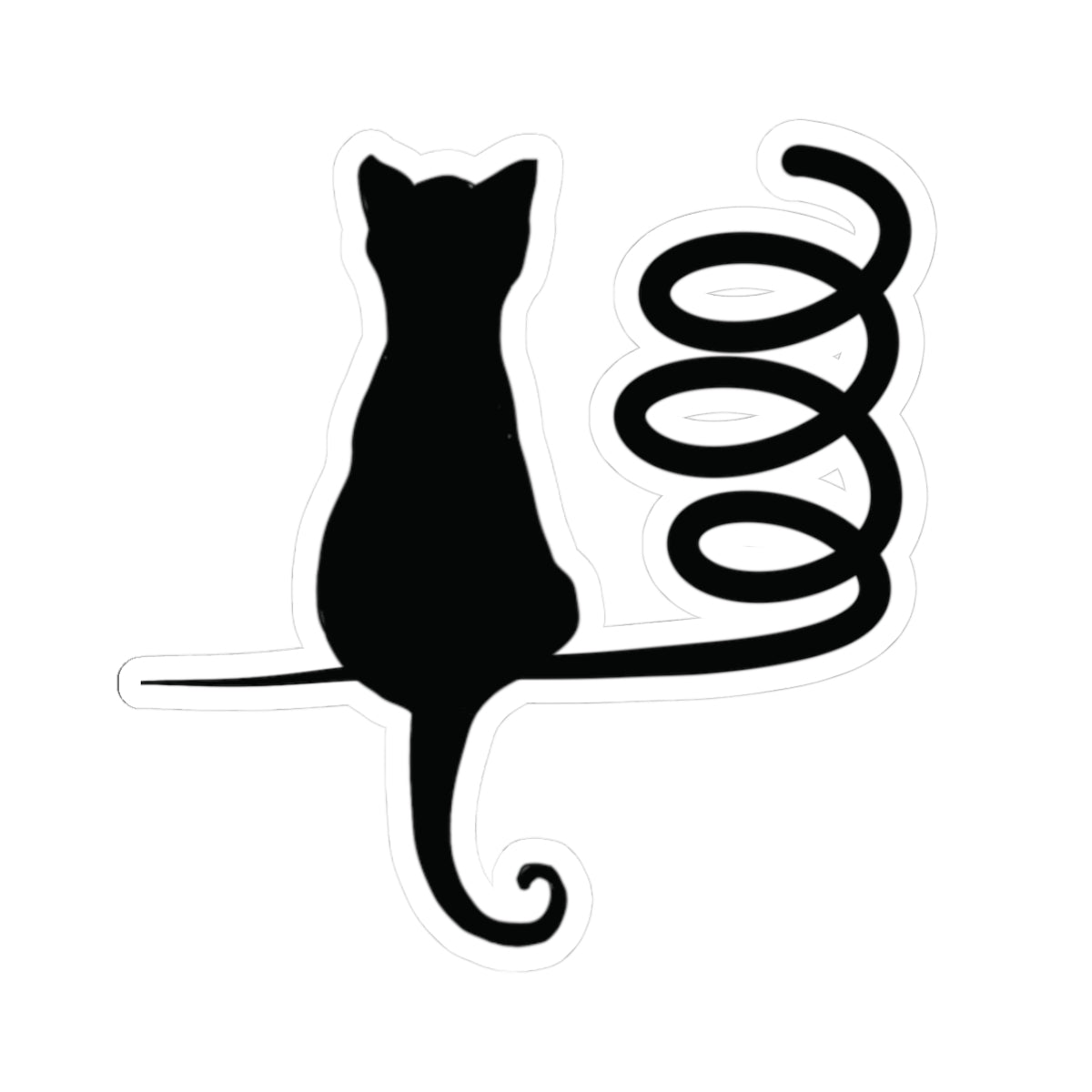 “Cosmic Gateway”, IMAGINE™ Series, Hand-Drawn Art Print, Kiss-Cut Stickers, Stellar Kitty Cat Collection, 2, 3, 4, 6, inch
