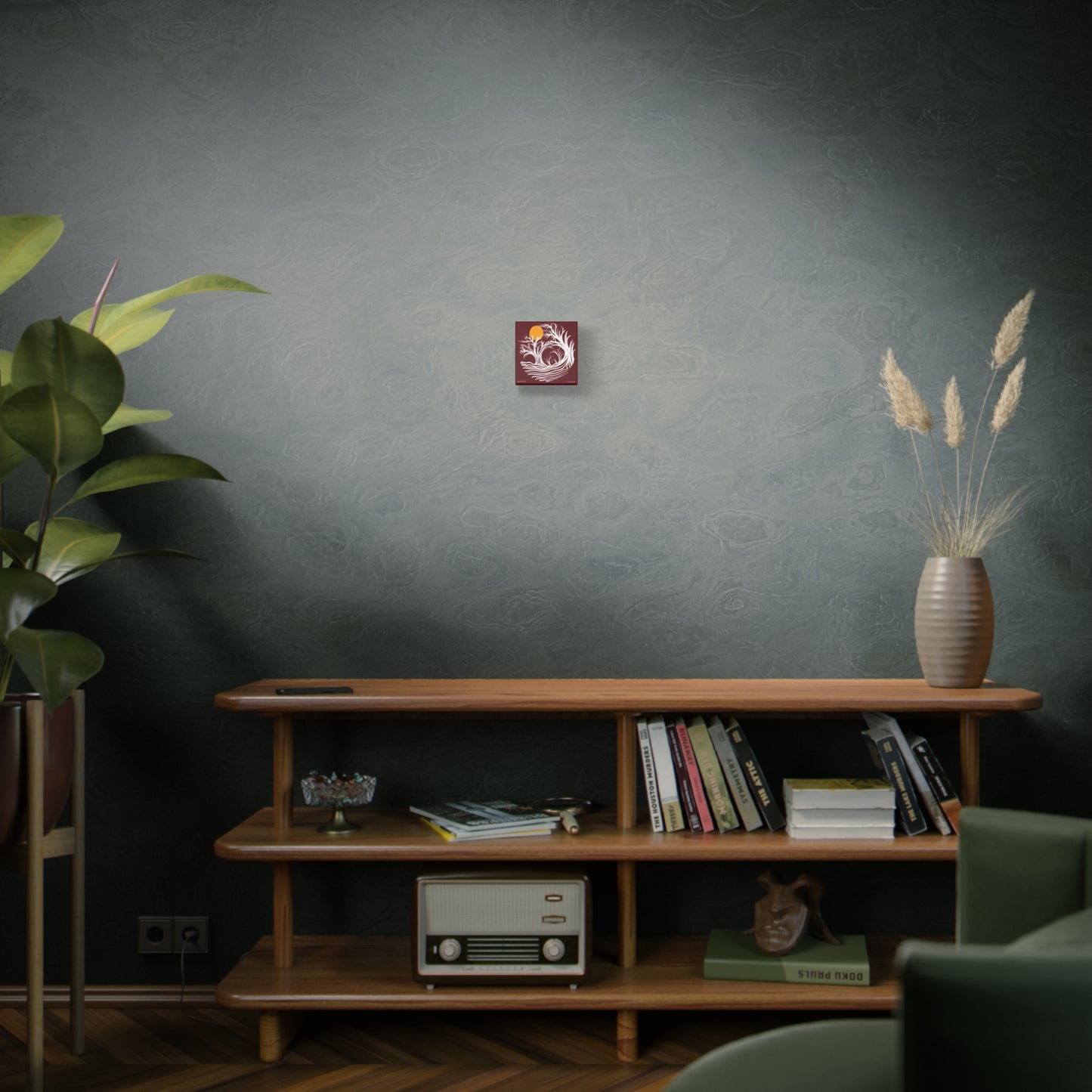 “Harvest Moon”, IMAGINE™ Series, Hand-Drawn Art Print, Wall Art Collection, Stretched Canvas , 6 x 6 inches, 20 x 20 inches, 36 x 36 inches, plus 7 More Sizes