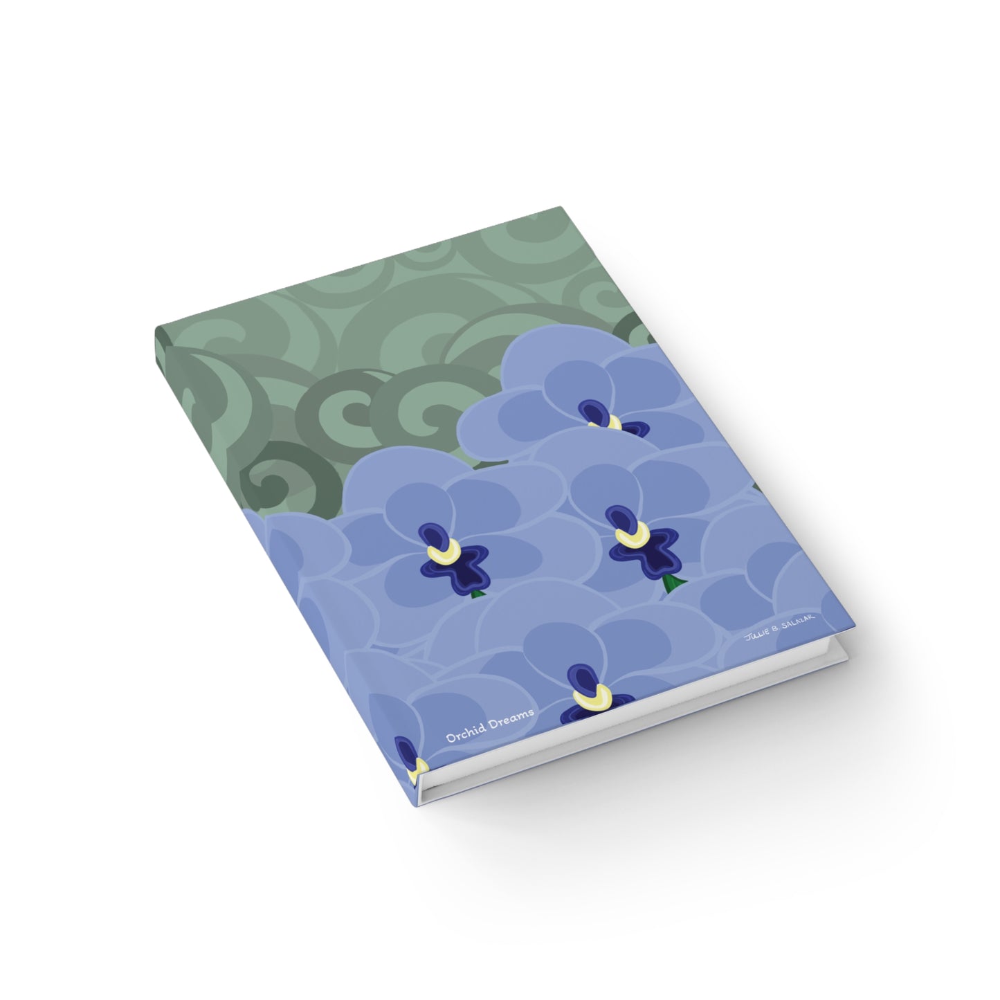 "Orchid Dreams”, IMAGINE™ Series Hand-Drawn Art Print, Hardcover Journal—Option to Personalize—Lined or Blank