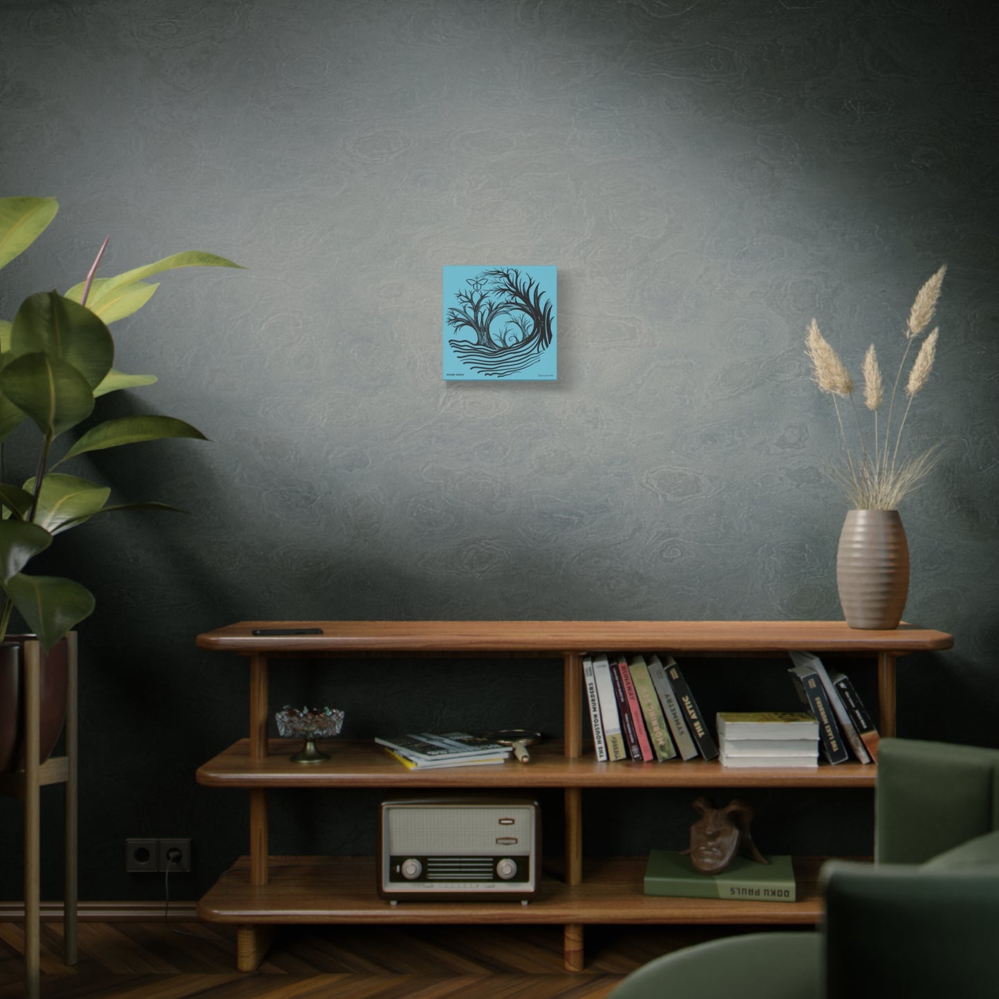 “Power Vision”, IMAGINE™ Series, Hand-Drawn Art Print, Wall Art Collection, Stretched Canvas , 6 x 6 inches, 20 x 20 inches, 36 x 36 inches, plus 7 More Sizes
