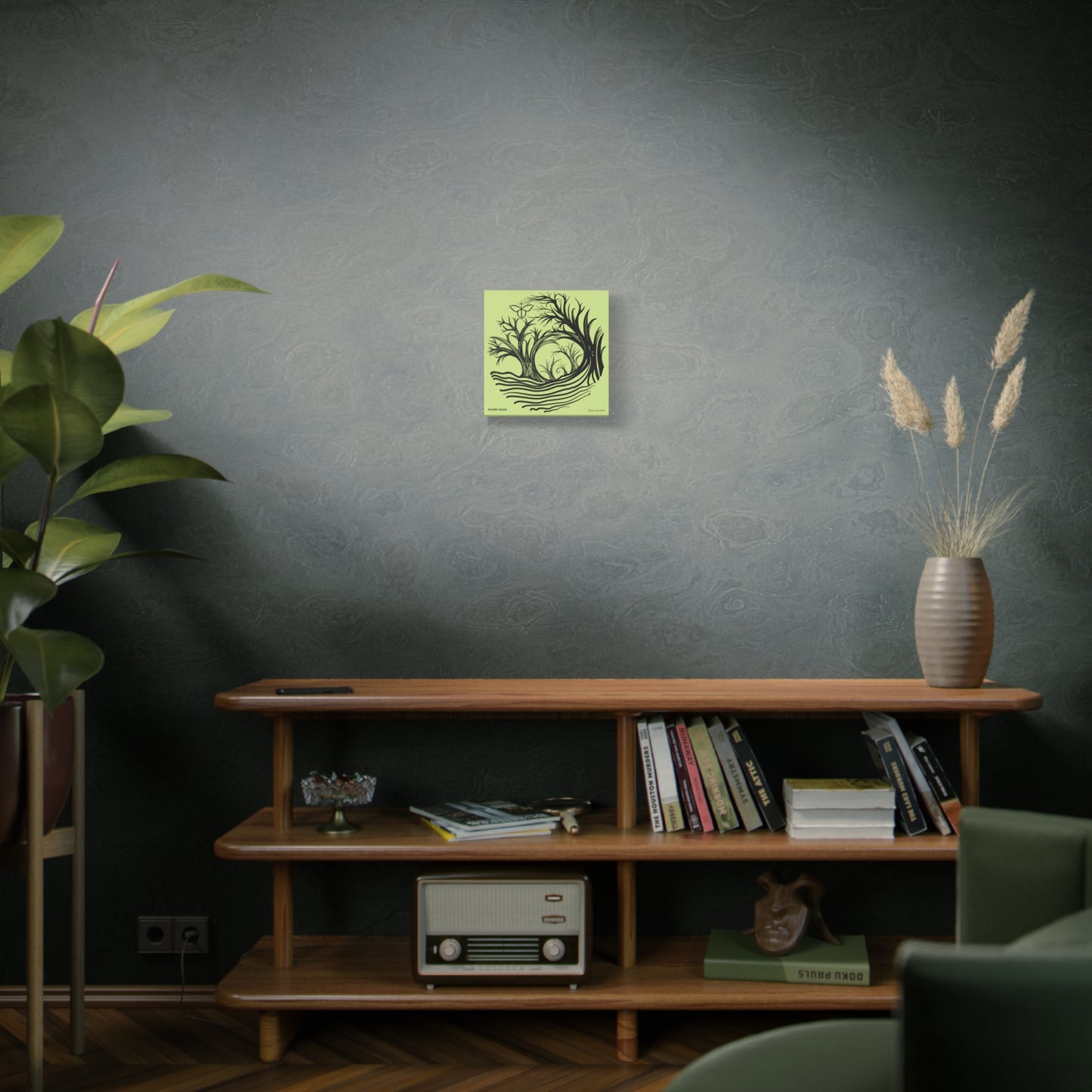 “Power Vision”, IMAGINE™ Series, Hand-Drawn Art Print, Wall Art Collection, Stretched Canvas , 6 x 6 inches, 20 x 20 inches, 36 x 36 inches, plus 7 More Sizes