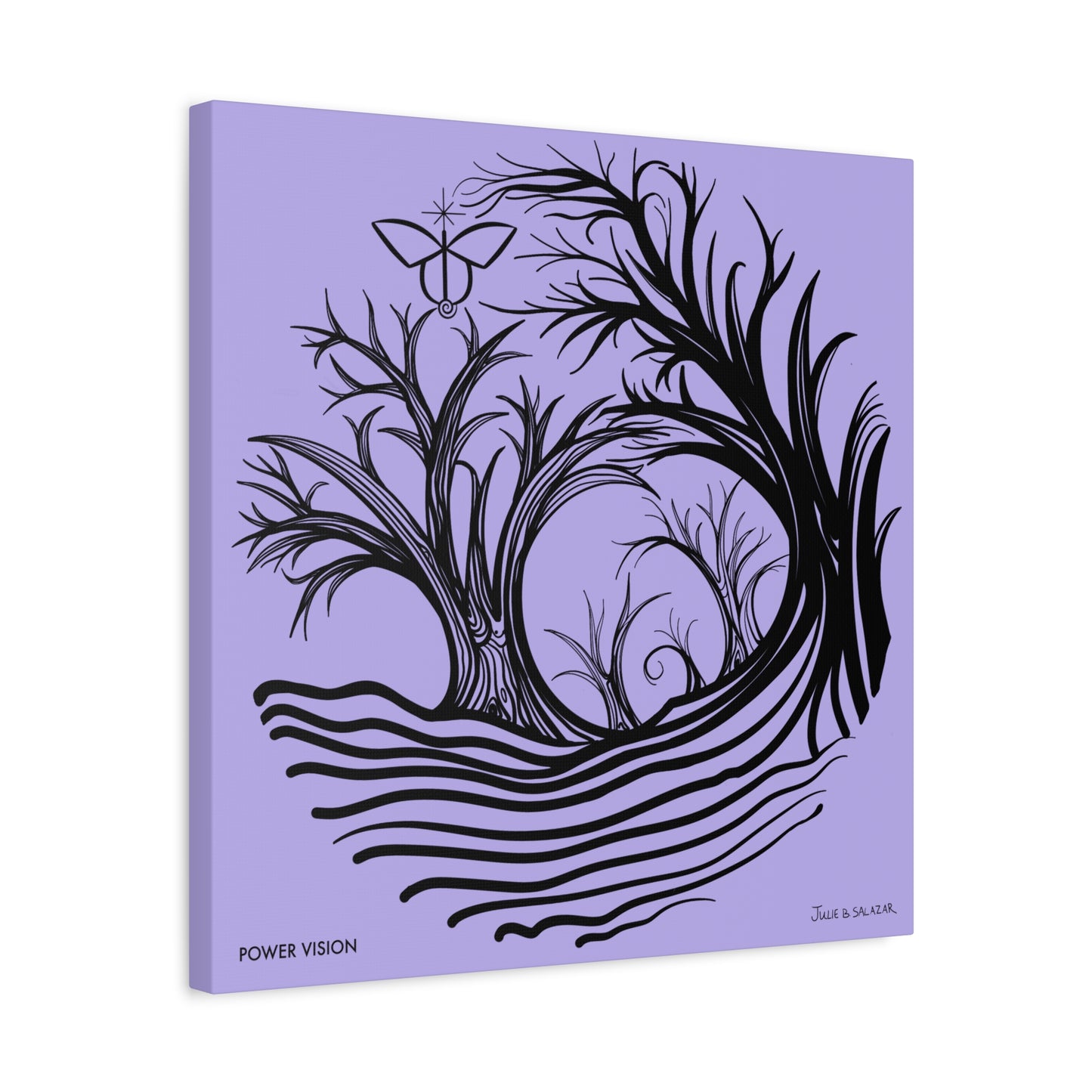 “Power Vision”, IMAGINE™ Series, Hand-Drawn Art Print, Wall Art Collection, Stretched Canvas , 6 x 6 inches, 20 x 20 inches, 36 x 36 inches, plus 7 More Sizes