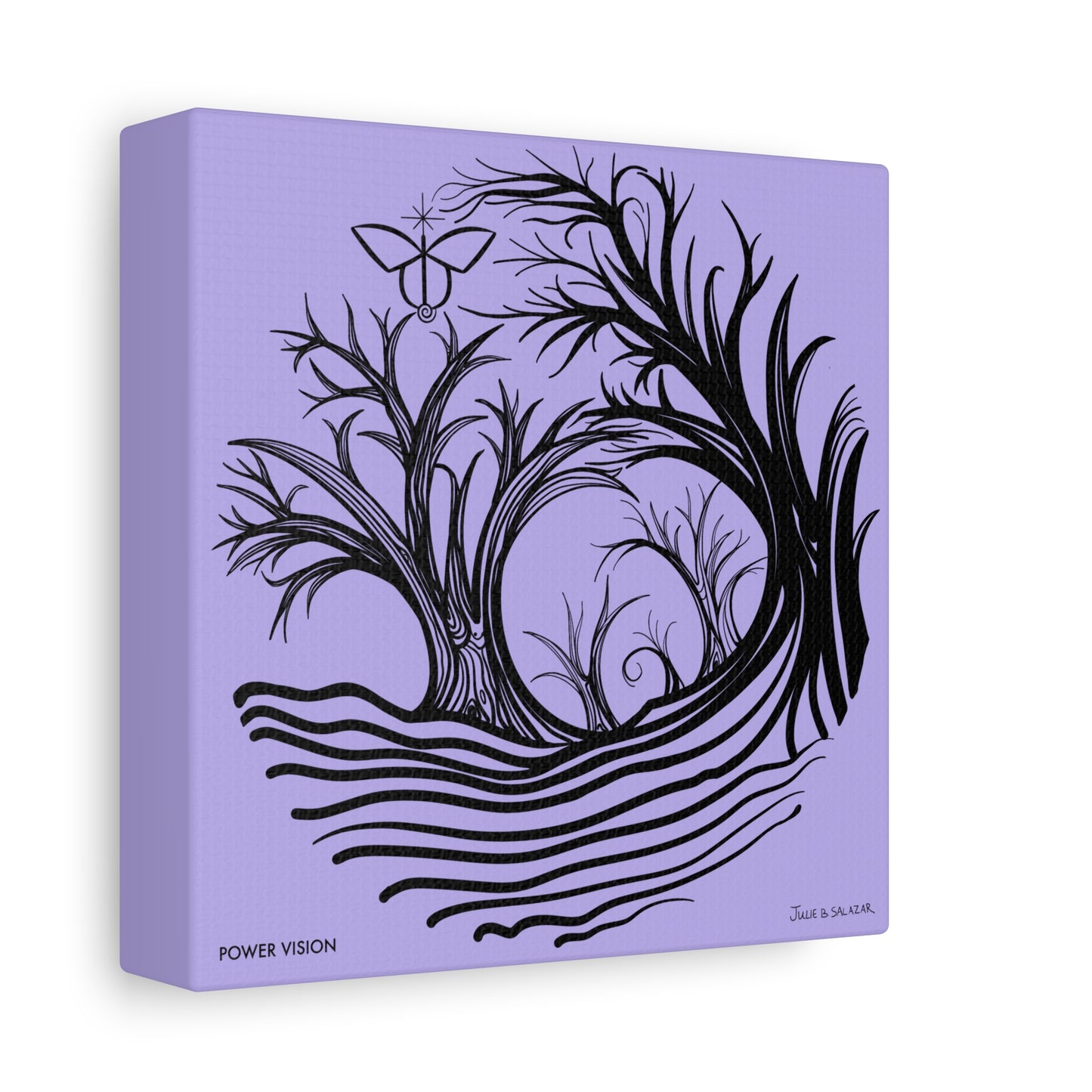 “Power Vision”, IMAGINE™ Series, Hand-Drawn Art Print, Wall Art Collection, Stretched Canvas , 6 x 6 inches, 20 x 20 inches, 36 x 36 inches, plus 7 More Sizes