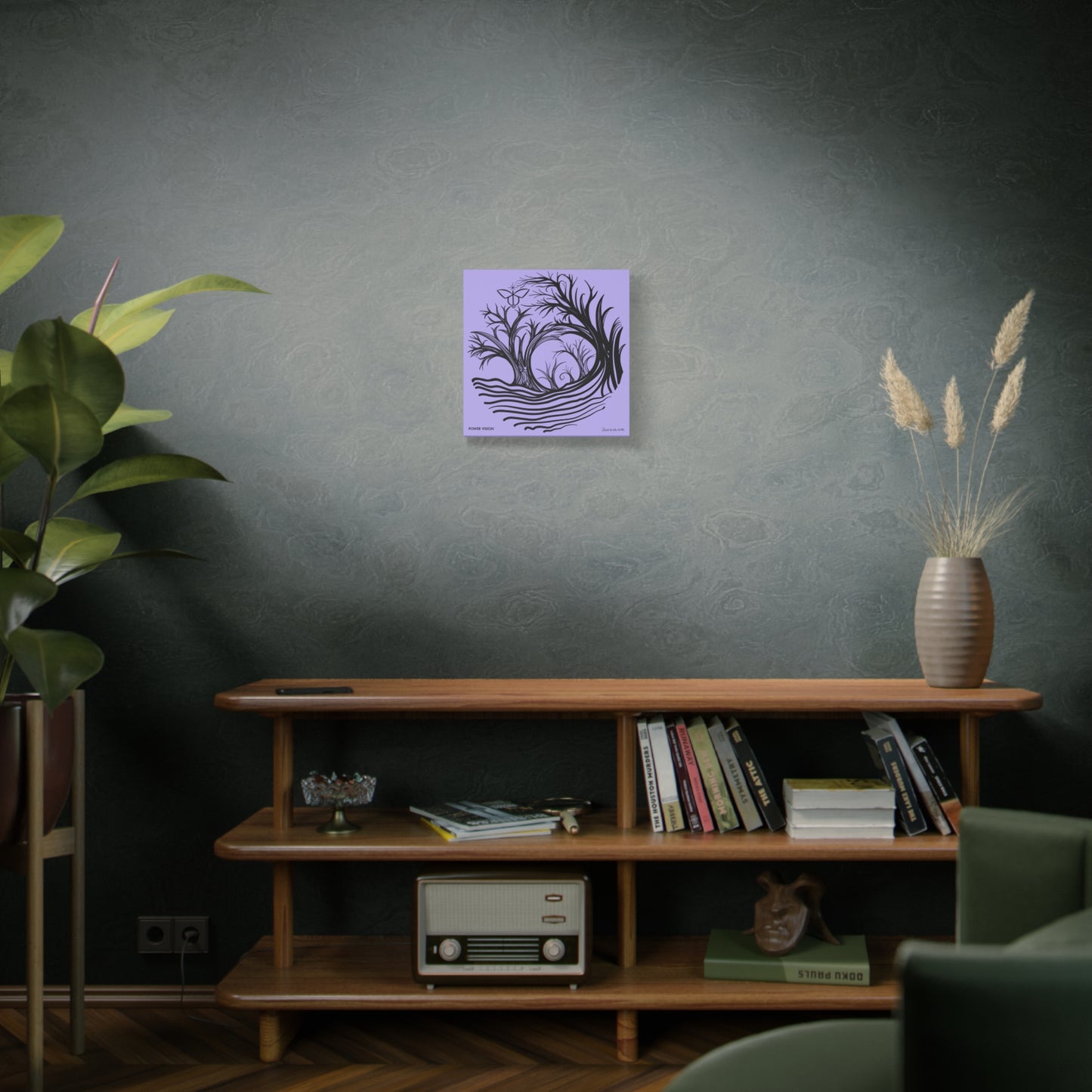 “Power Vision”, IMAGINE™ Series, Hand-Drawn Art Print, Wall Art Collection, Stretched Canvas , 6 x 6 inches, 20 x 20 inches, 36 x 36 inches, plus 7 More Sizes