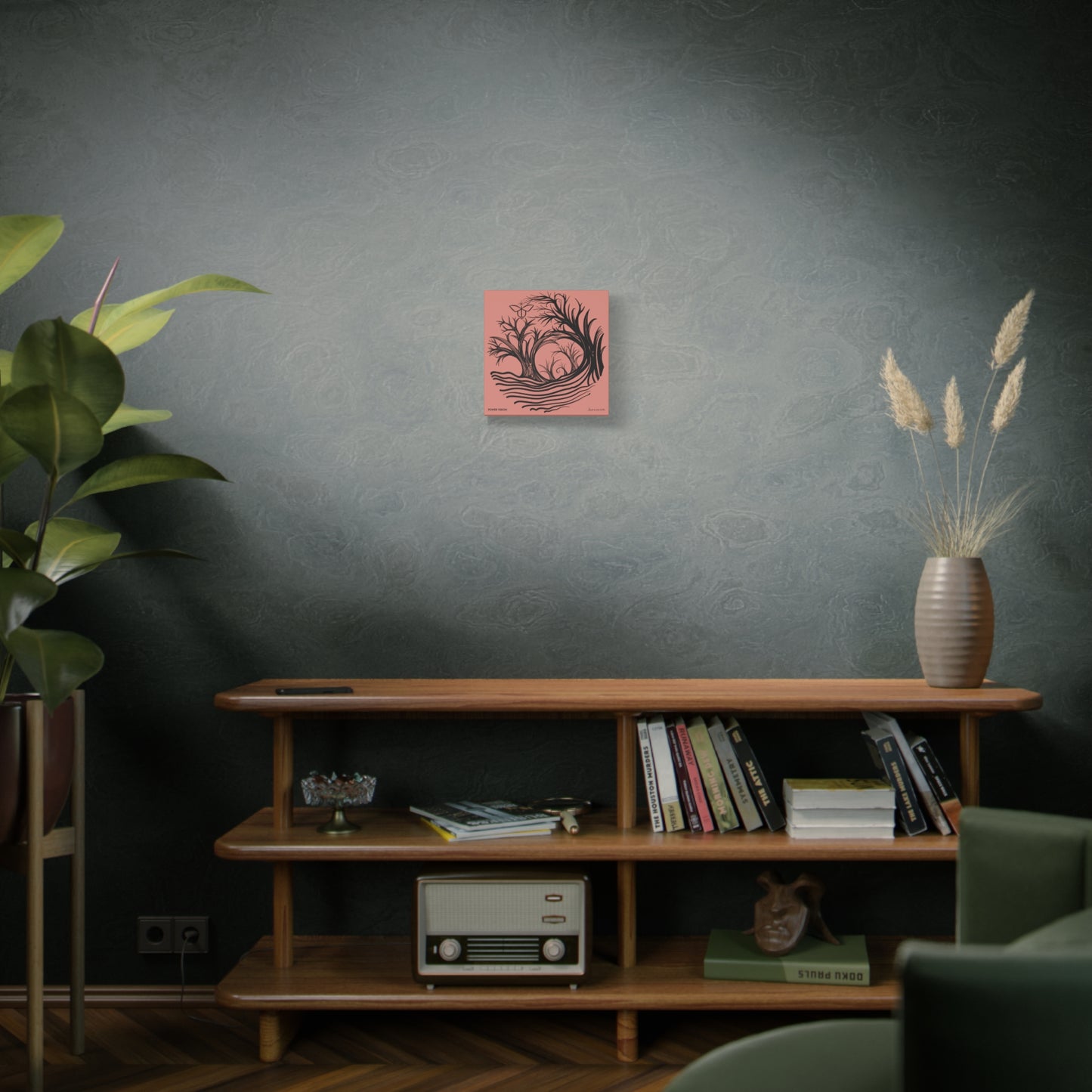 “Power Vision”, IMAGINE™ Series, Hand-Drawn Art Print, Wall Art Collection, Stretched Canvas , 6 x 6 inches, 20 x 20 inches, 36 x 36 inches, plus 7 More Sizes