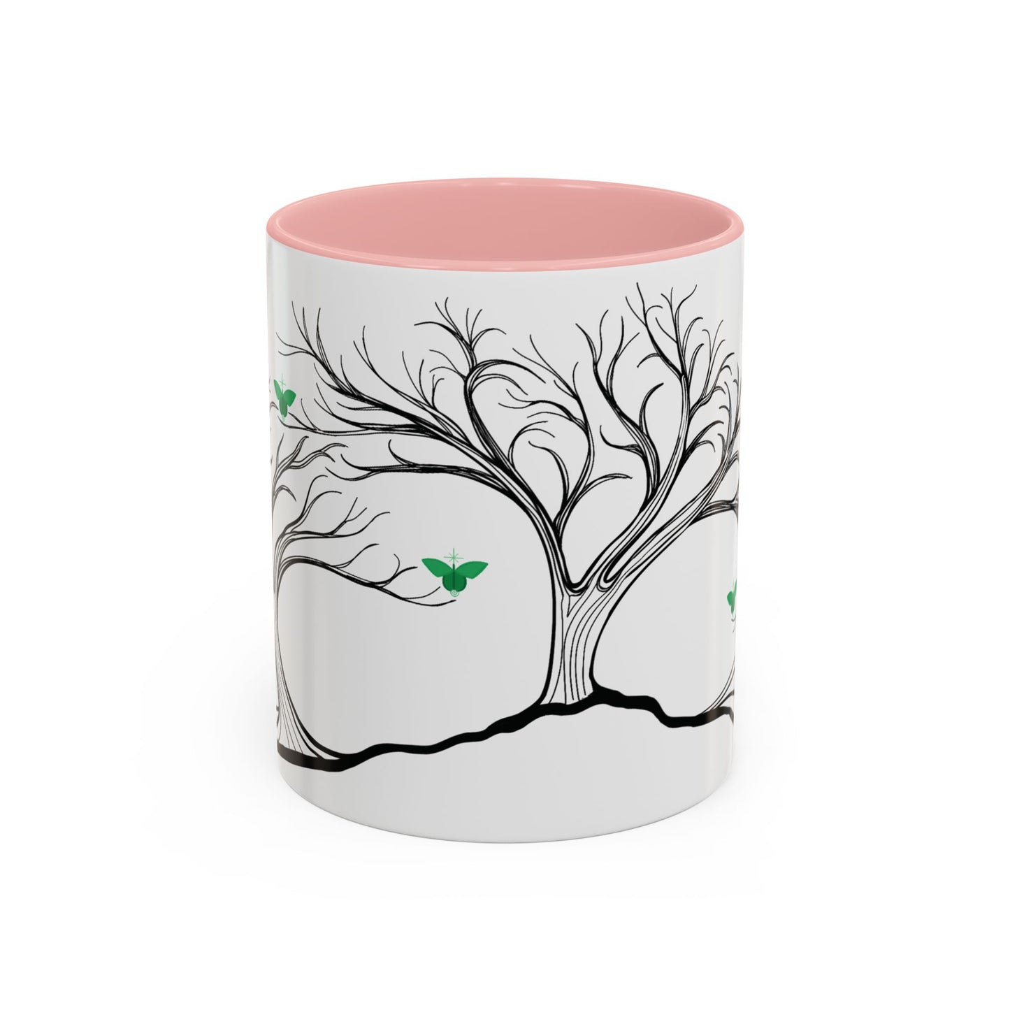 "Rebalancing", IMAGINE™ Series, Hand-Drawn Art Print, White Ceramic Accent Mug—4 of 7 Butterfly Graces Collection—15 oz or 11 oz