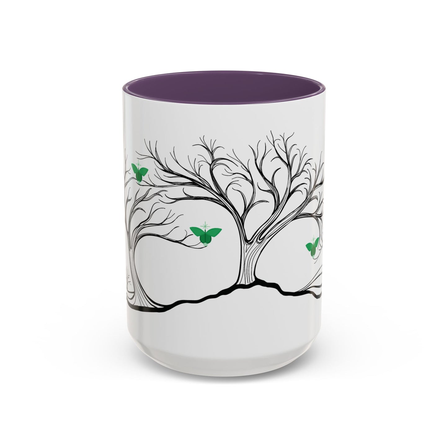 "Rebalancing", IMAGINE™ Series, Hand-Drawn Art Print, White Ceramic Accent Mug—4 of 7 Butterfly Graces Collection—15 oz or 11 oz