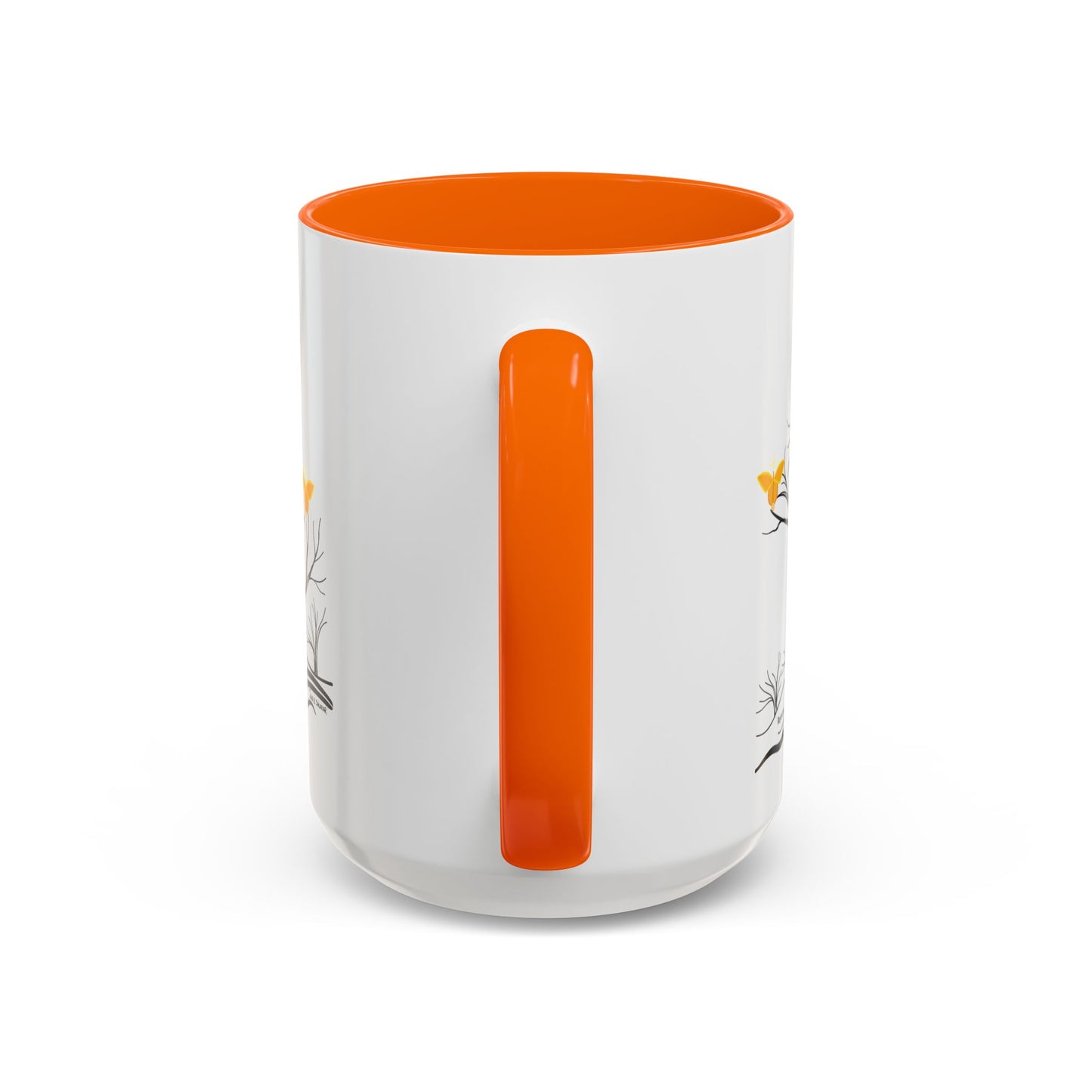 "Rejoicing", IMAGINE™ Series, Hand-Drawn Art Print, White Ceramic Accent Mug—3 of 7 Butterfly Graces Collection—15 oz or 11 oz