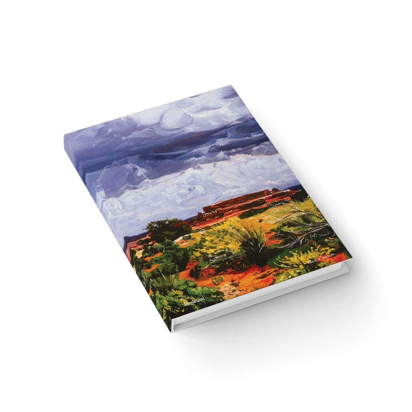 "Renewal", Southwest Landscape, Oil on Canvas Art Print, Hardcover Journal—Lined or Blank