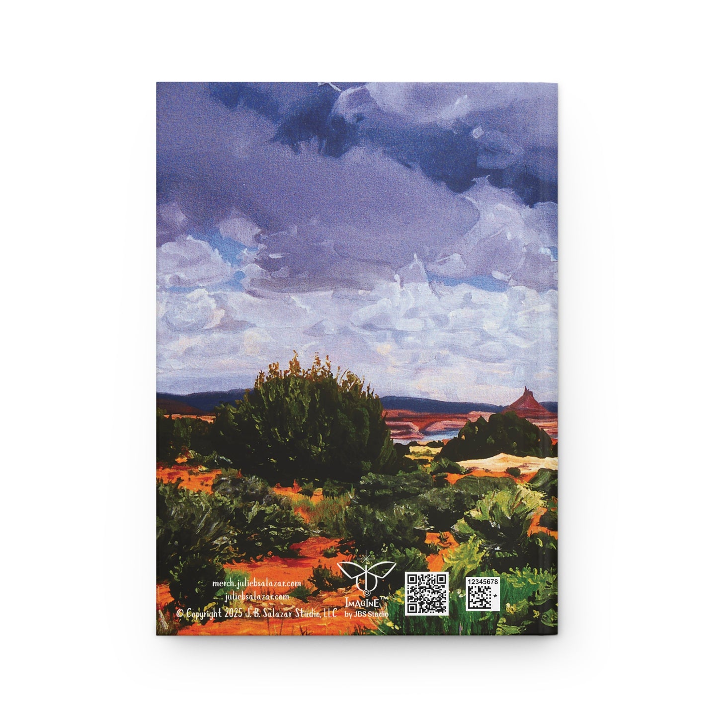 "Renewal", Southwest Landscape, Oil on Canvas Art Print, Hardcover Journal—Lined or Blank