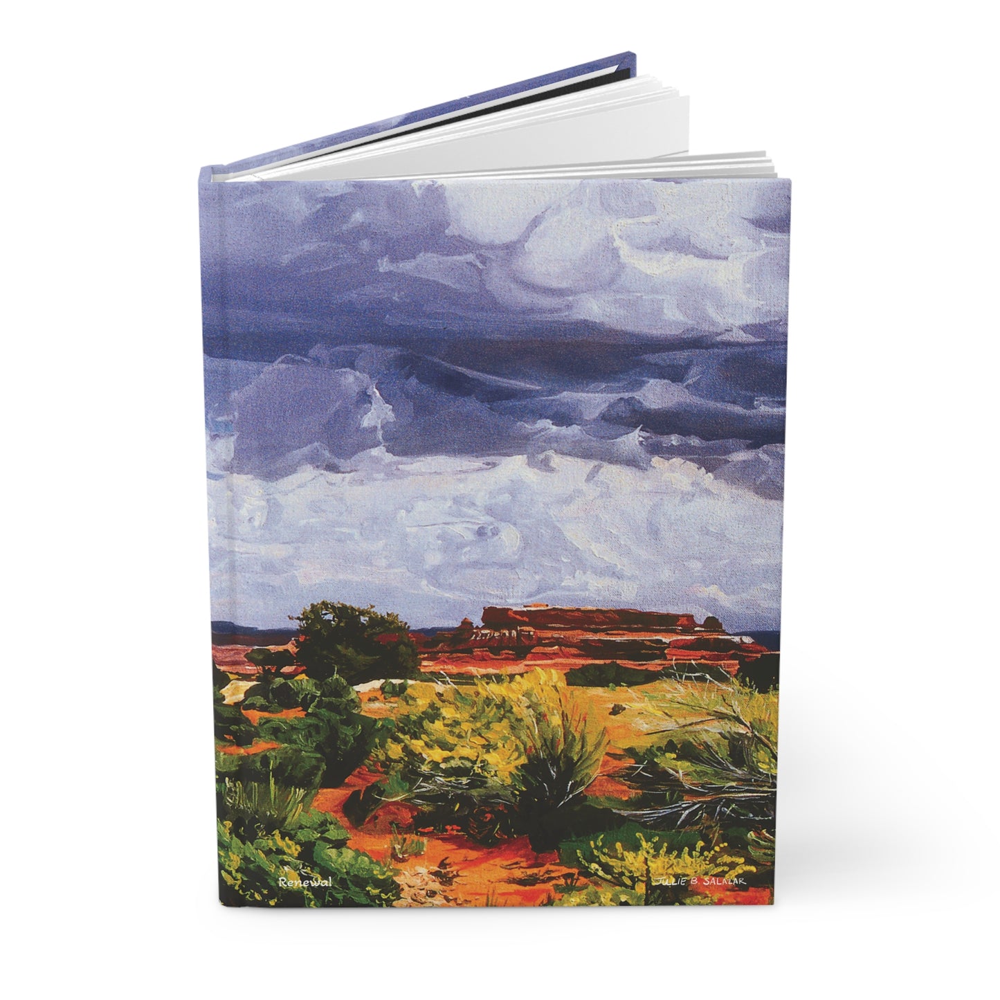 "Renewal", Southwest Landscape, Oil on Canvas Art Print, Hardcover Journal—Lined or Blank