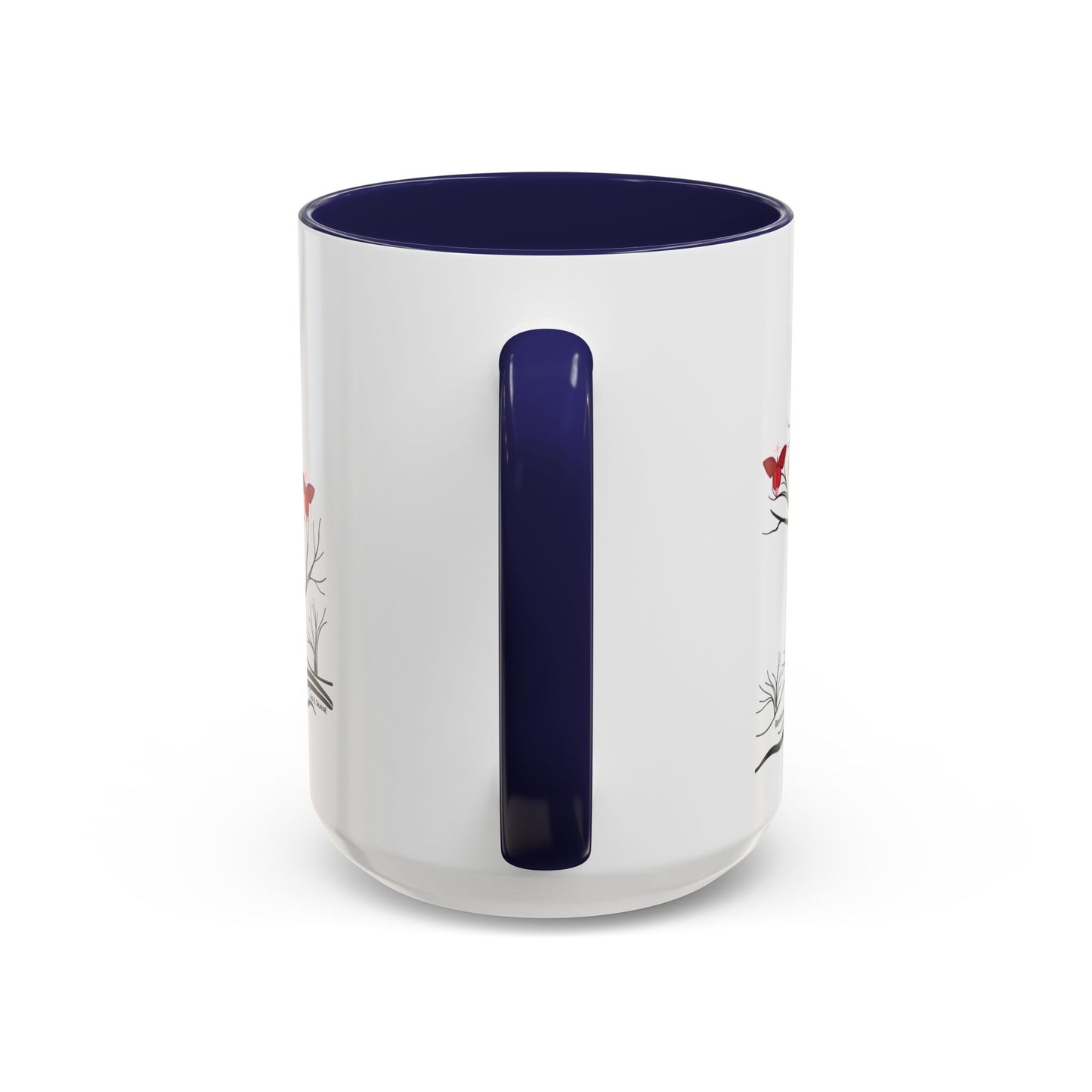 "Revitalizing", IMAGINE™ Series, Hand-Drawn Art Print, White Ceramic Accent Mug—1 of 7 Butterfly Graces Collection—15 oz or 11 oz