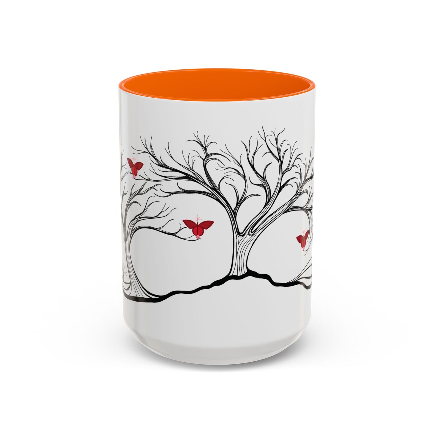 "Revitalizing", IMAGINE™ Series, Hand-Drawn Art Print, White Ceramic Accent Mug—1 of 7 Butterfly Graces Collection—15 oz or 11 oz