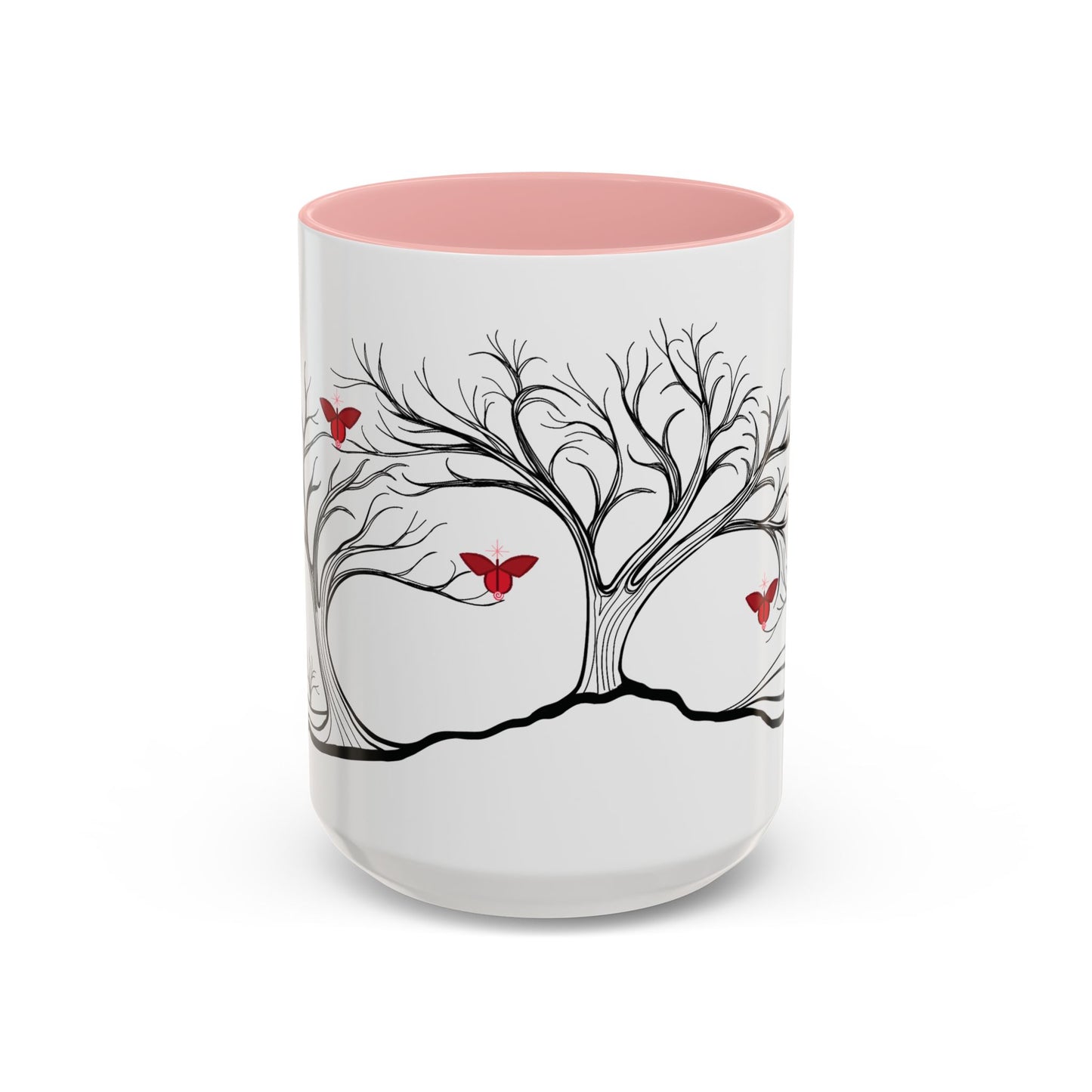 "Revitalizing", IMAGINE™ Series, Hand-Drawn Art Print, White Ceramic Accent Mug—1 of 7 Butterfly Graces Collection—15 oz or 11 oz