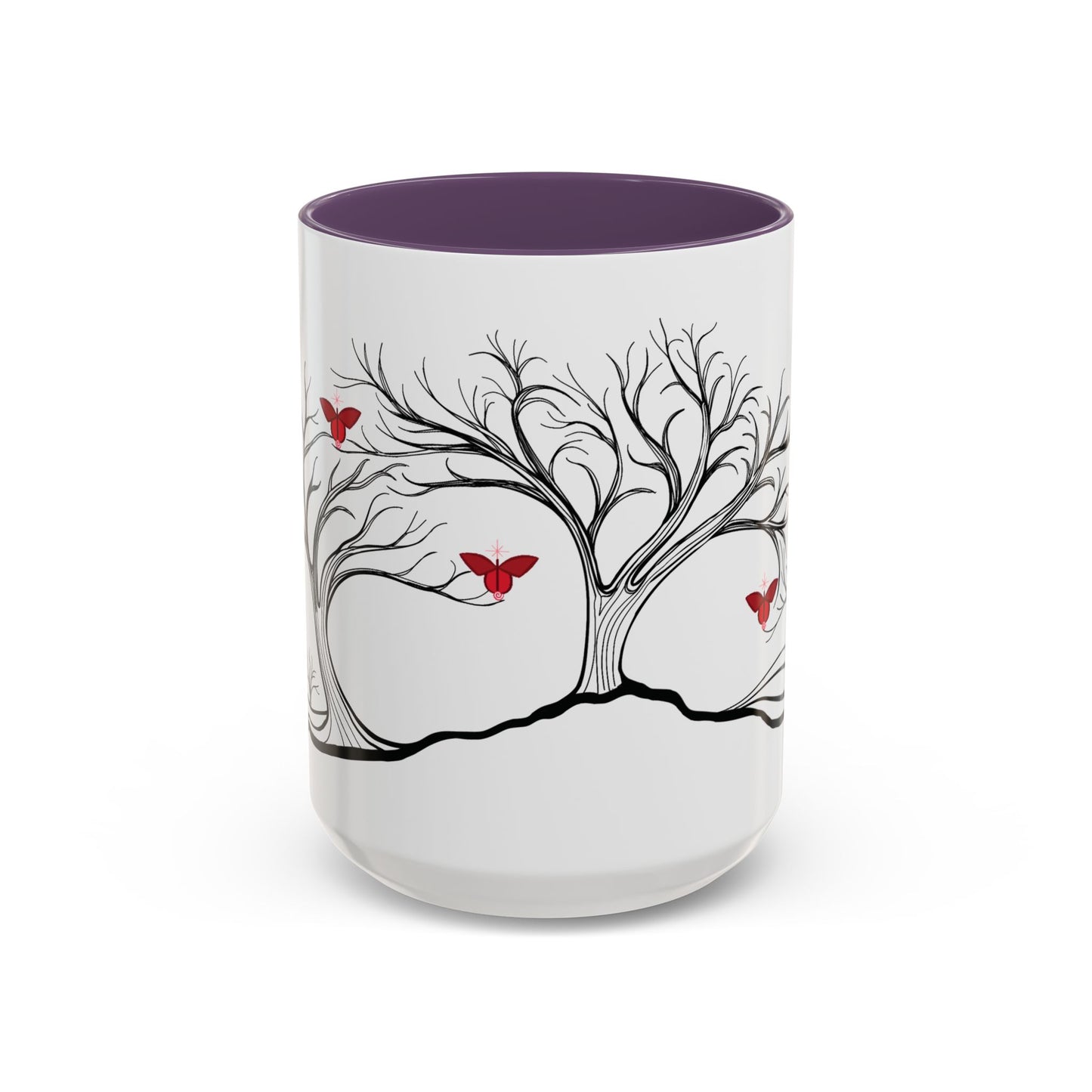 "Revitalizing", IMAGINE™ Series, Hand-Drawn Art Print, White Ceramic Accent Mug—1 of 7 Butterfly Graces Collection—15 oz or 11 oz