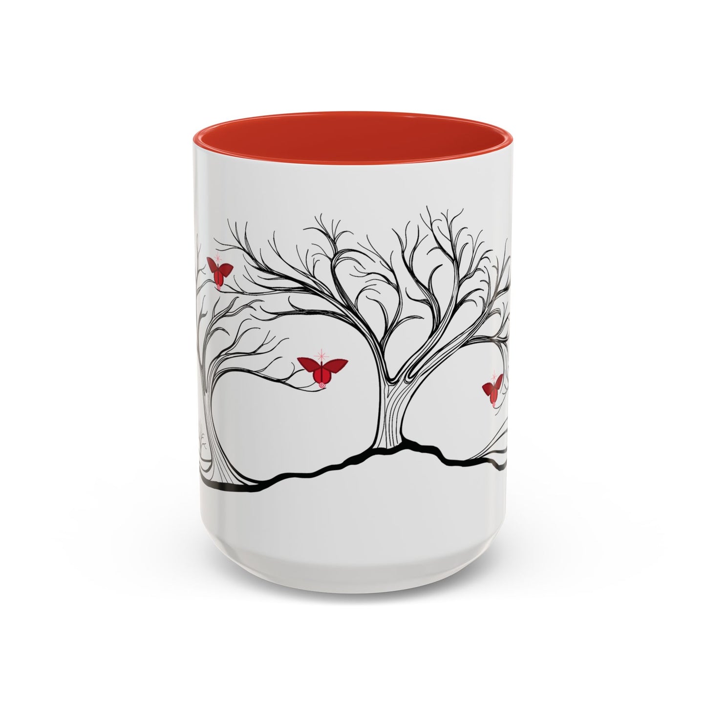 "Revitalizing", IMAGINE™ Series, Hand-Drawn Art Print, White Ceramic Accent Mug—1 of 7 Butterfly Graces Collection—15 oz or 11 oz