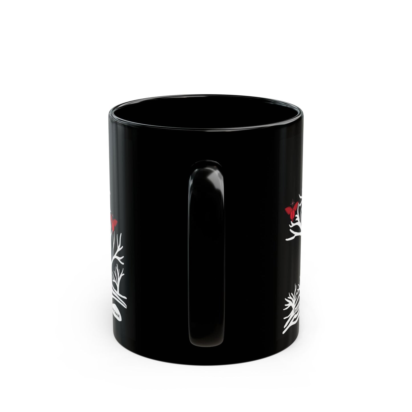 "Revitalizing", IMAGINE™ Series, Hand-Drawn Art Print, Black Ceramic Mug—1 of 7 Butterfly Graces Collection—15 oz or 11 oz