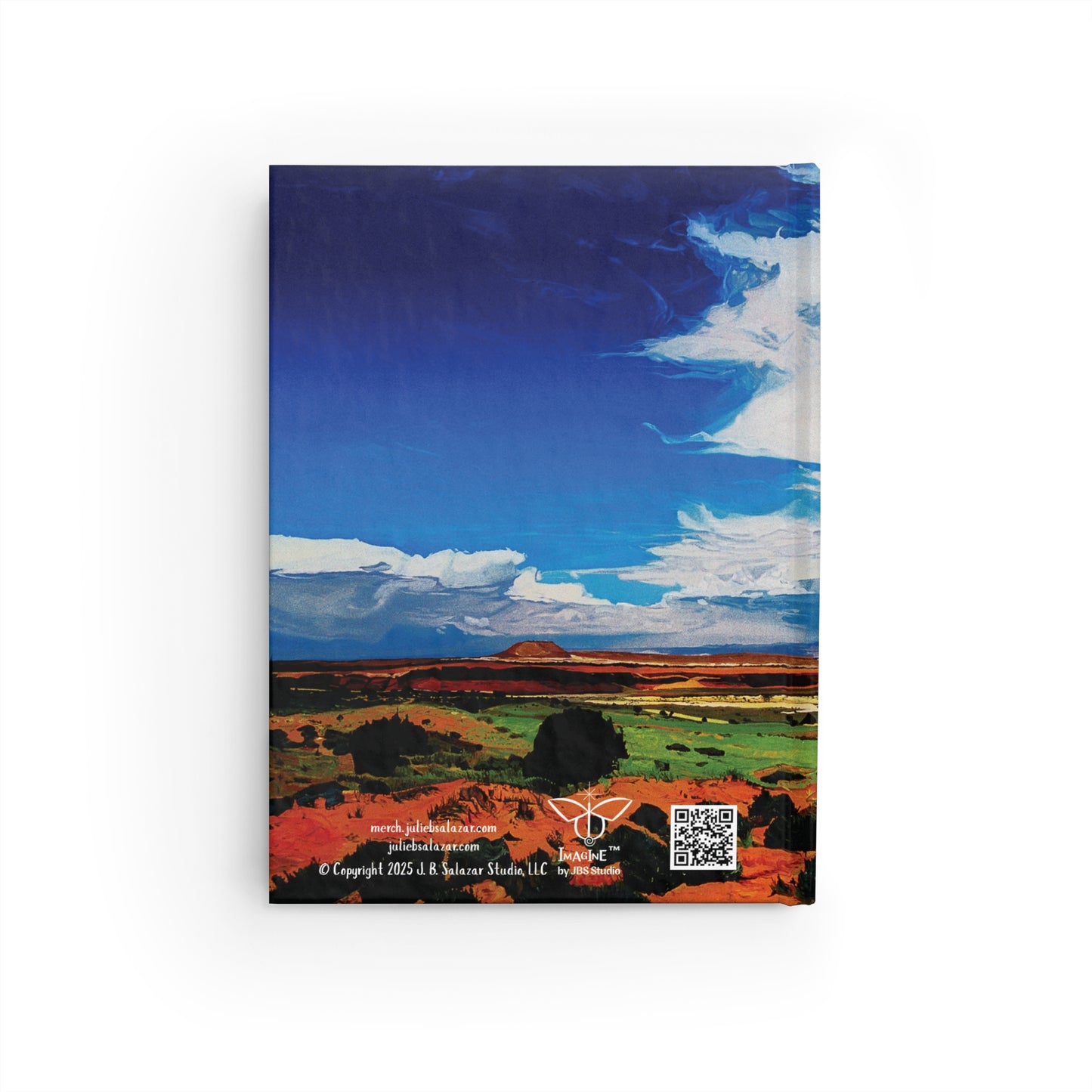 "A Force of Nature", Southwest Landscape, Oil on Canvas Art Print, Hardcover Journal—Lined or Blank