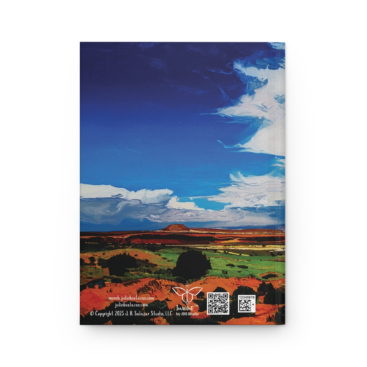"A Force of Nature", Southwest Landscape, Oil on Canvas Art Print, Hardcover Journal—Lined or Blank