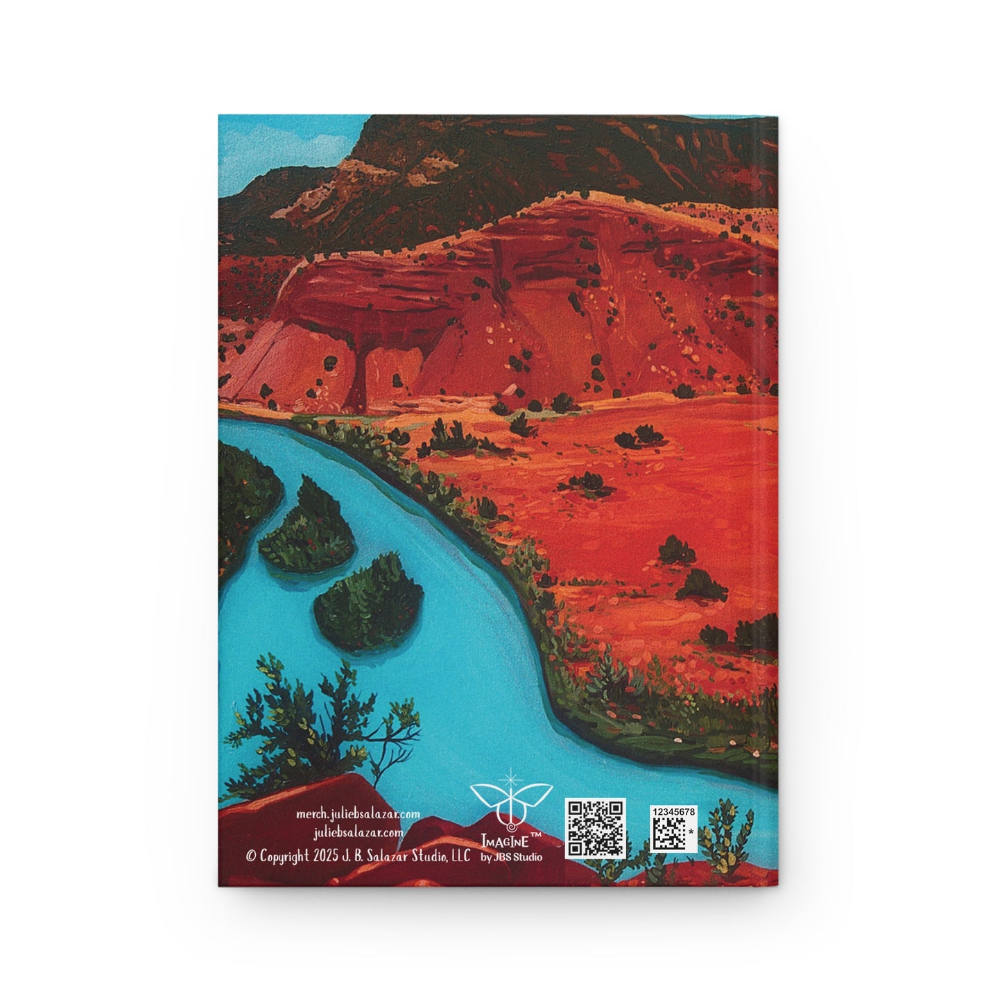 "A New Day", Southwest Landscape, Oil on Canvas Art Print, Hardcover Journal—Lined or Blank