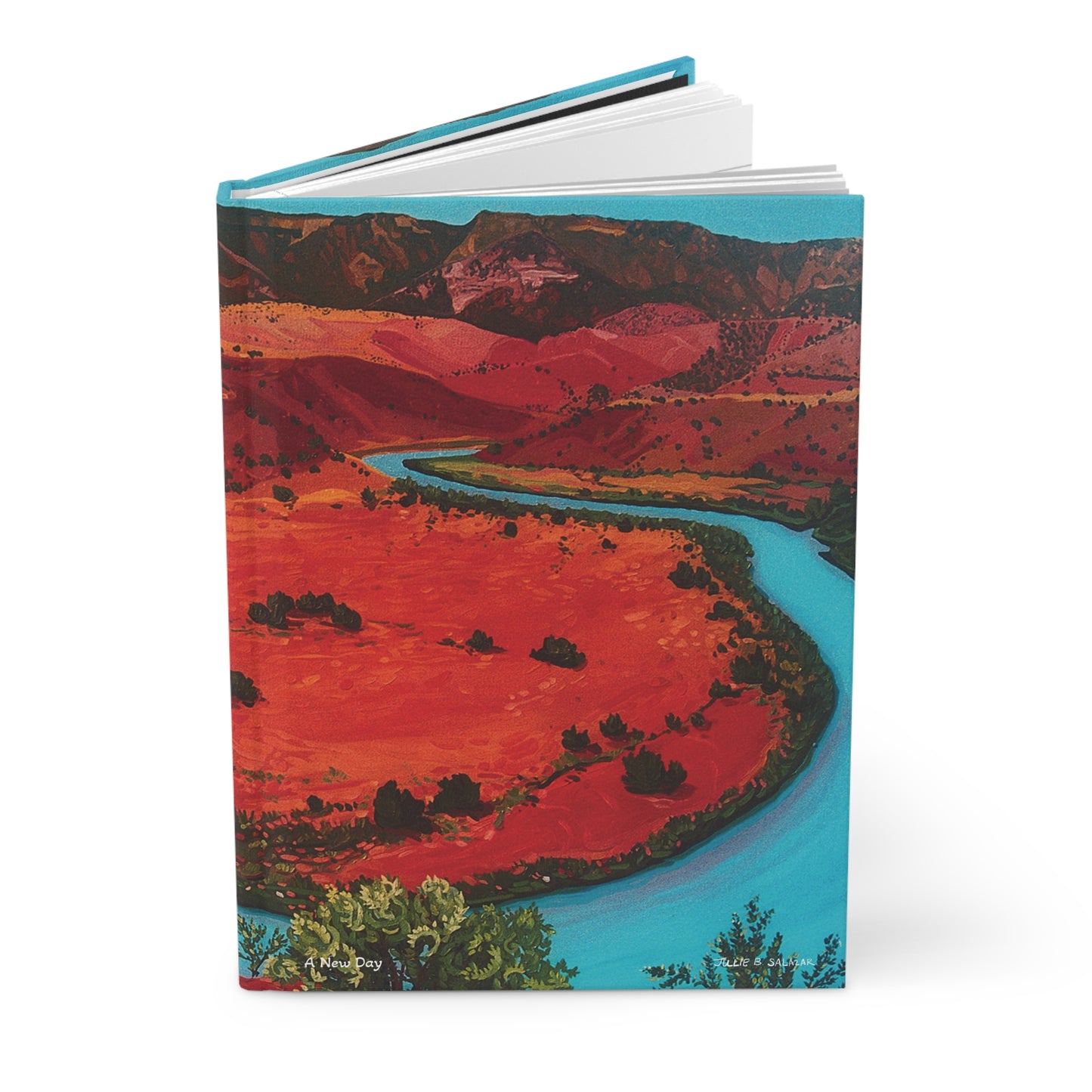 "A New Day", Southwest Landscape, Oil on Canvas Art Print, Hardcover Journal—Lined or Blank