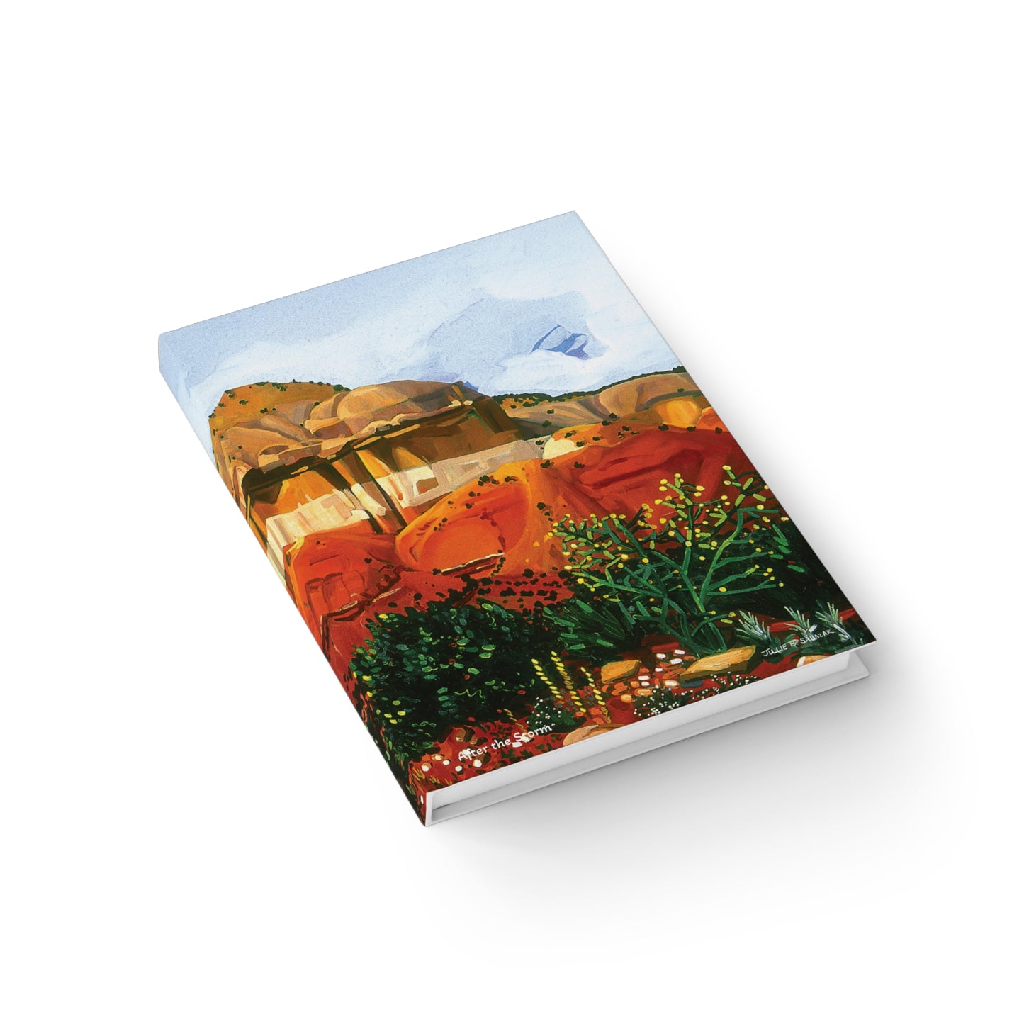 "After the Storm", Southwest Landscape, Oil on Canvas Art Print, Hardcover Journal—Lined or Blank