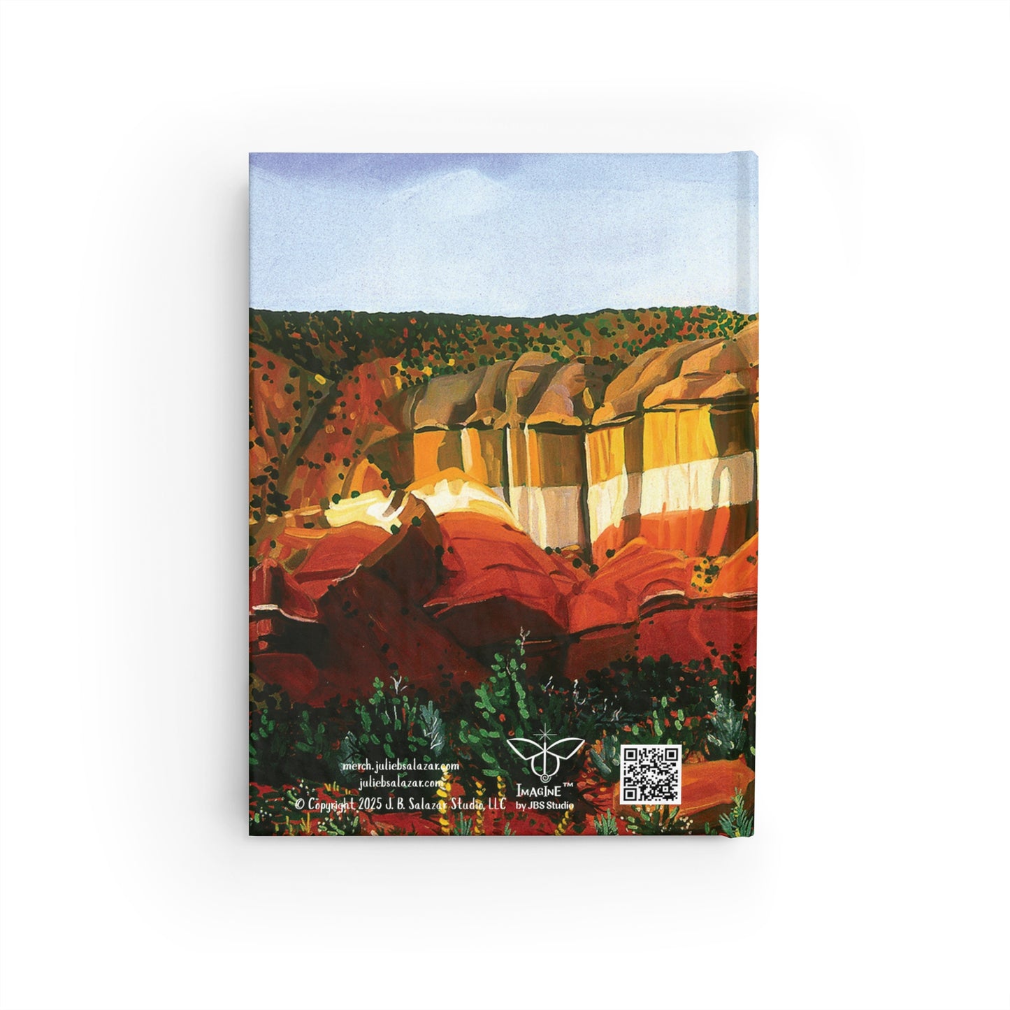 "After the Storm", Southwest Landscape, Oil on Canvas Art Print, Hardcover Journal—Lined or Blank