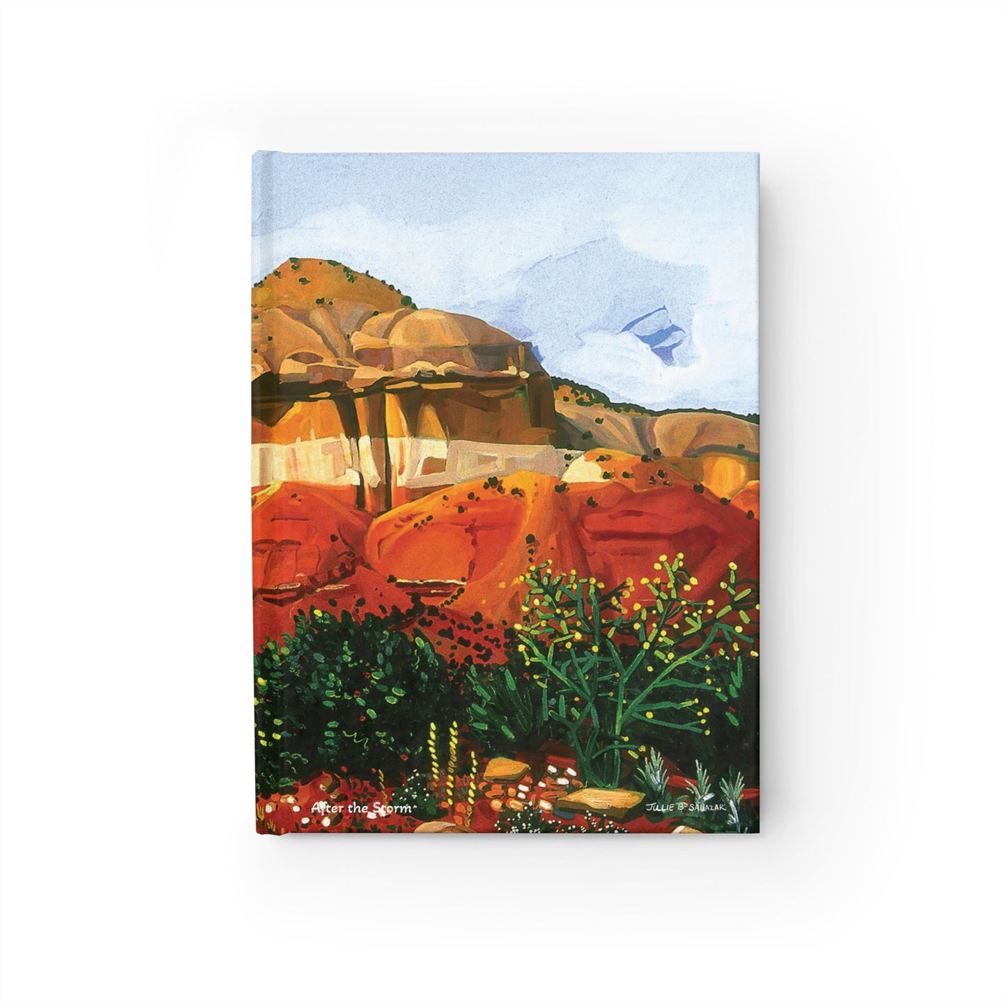 "After the Storm", Southwest Landscape, Oil on Canvas Art Print, Hardcover Journal—Lined or Blank