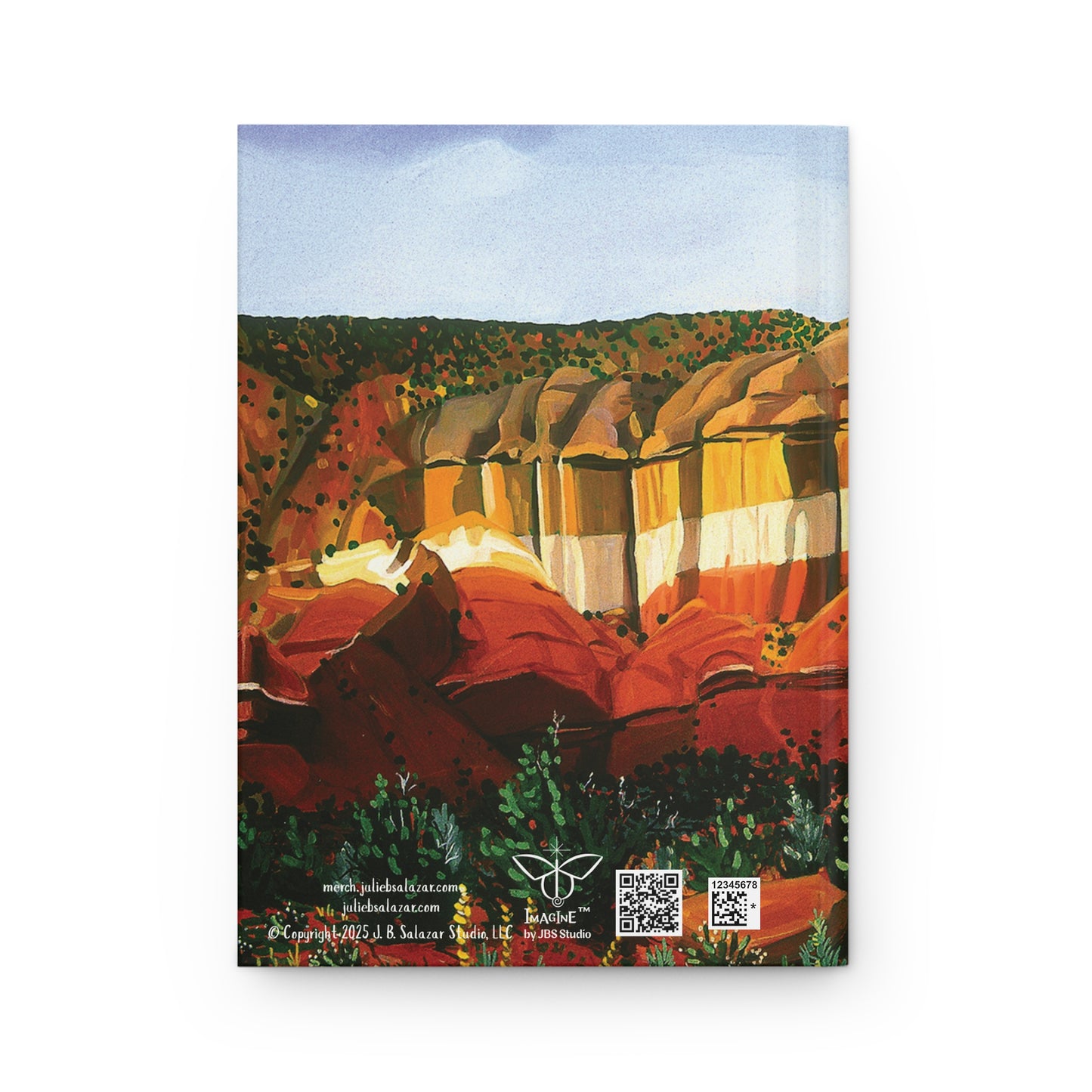 "After the Storm", Southwest Landscape, Oil on Canvas Art Print, Hardcover Journal—Lined or Blank