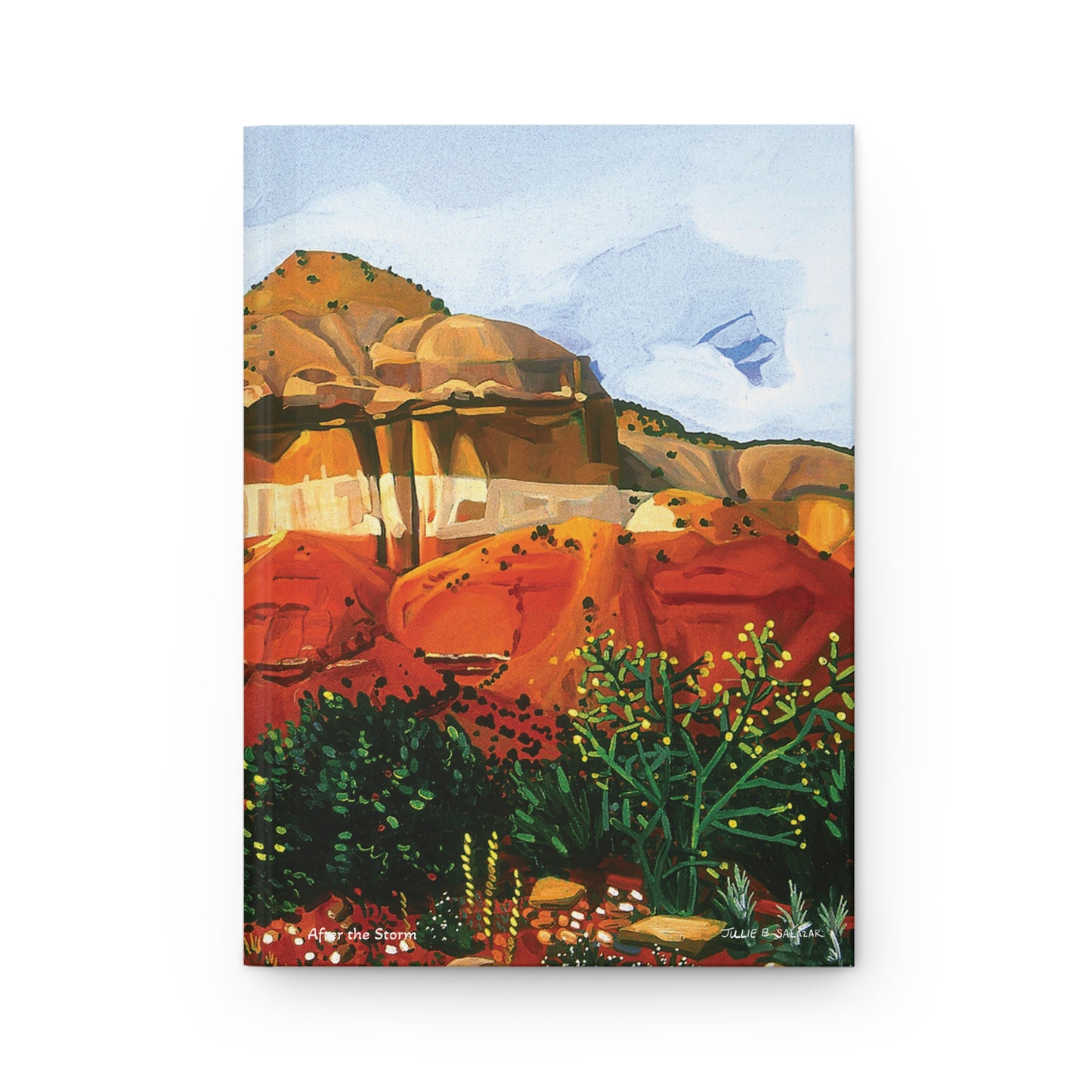 "After the Storm", Southwest Landscape, Oil on Canvas Art Print, Hardcover Journal—Lined or Blank
