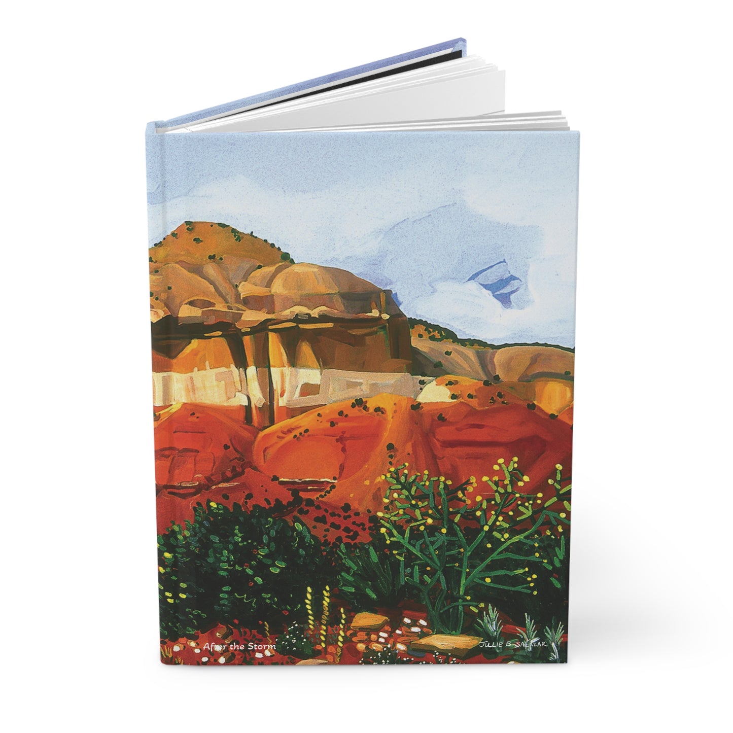 "After the Storm", Southwest Landscape, Oil on Canvas Art Print, Hardcover Journal—Lined or Blank