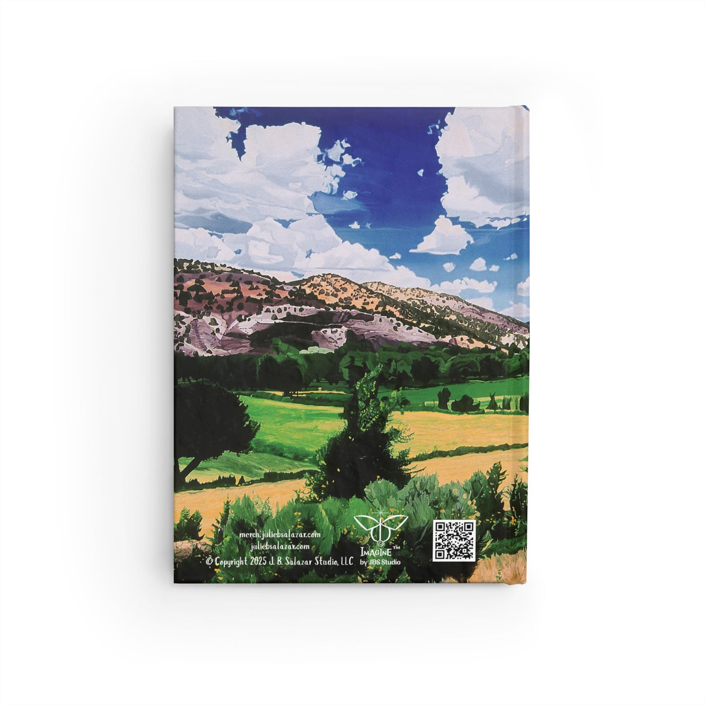 "An Abundant Life", Southwest Landscape, Oil on Canvas Art Print, Hardcover Journal—Lined or Blank