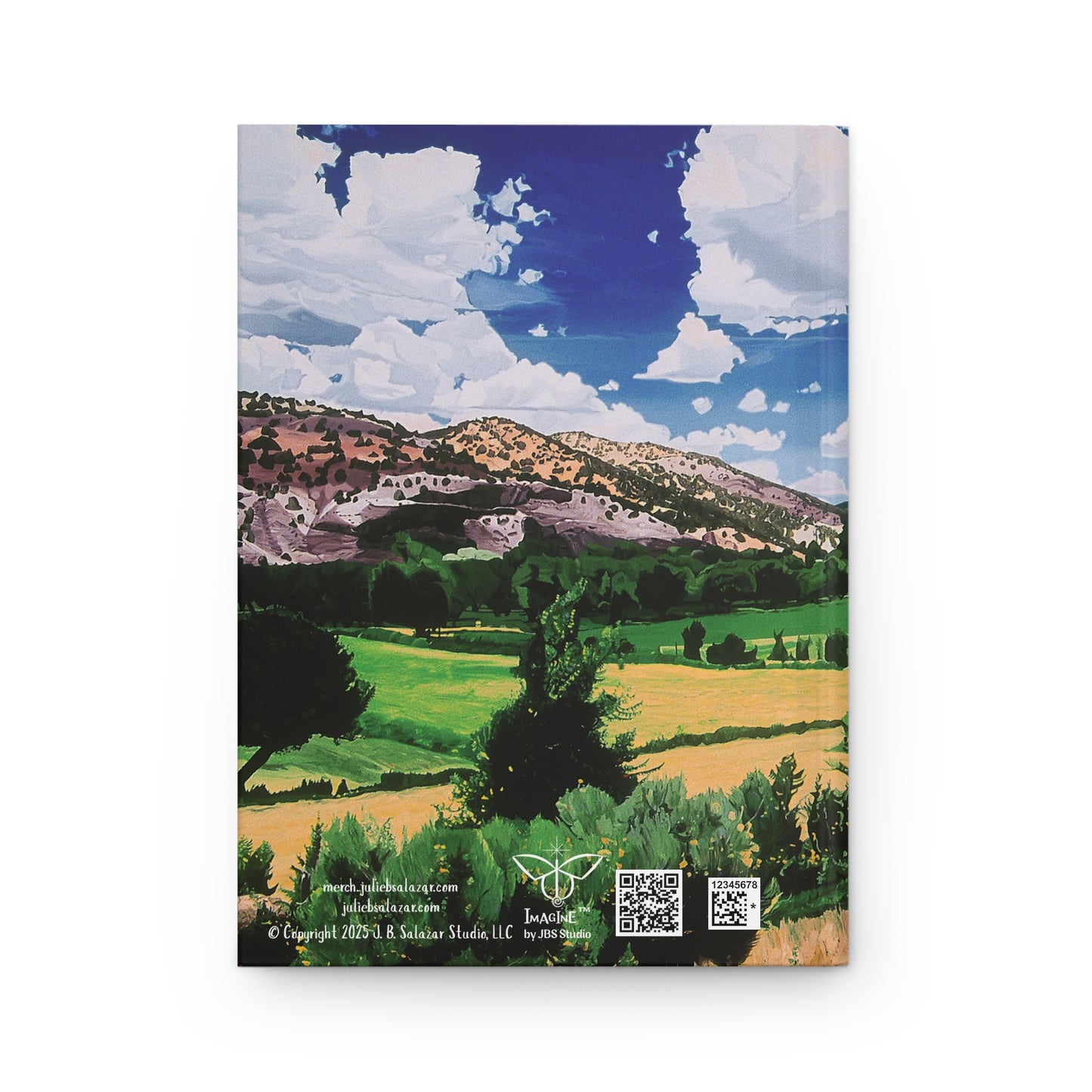 "An Abundant Life", Southwest Landscape, Oil on Canvas Art Print, Hardcover Journal—Lined or Blank