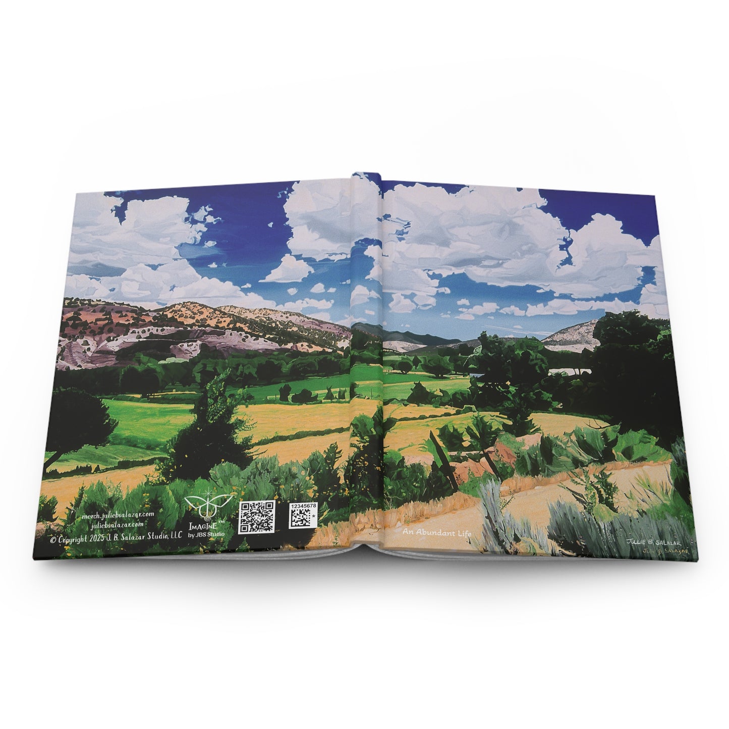 "An Abundant Life", Southwest Landscape, Oil on Canvas Art Print, Hardcover Journal—Lined or Blank