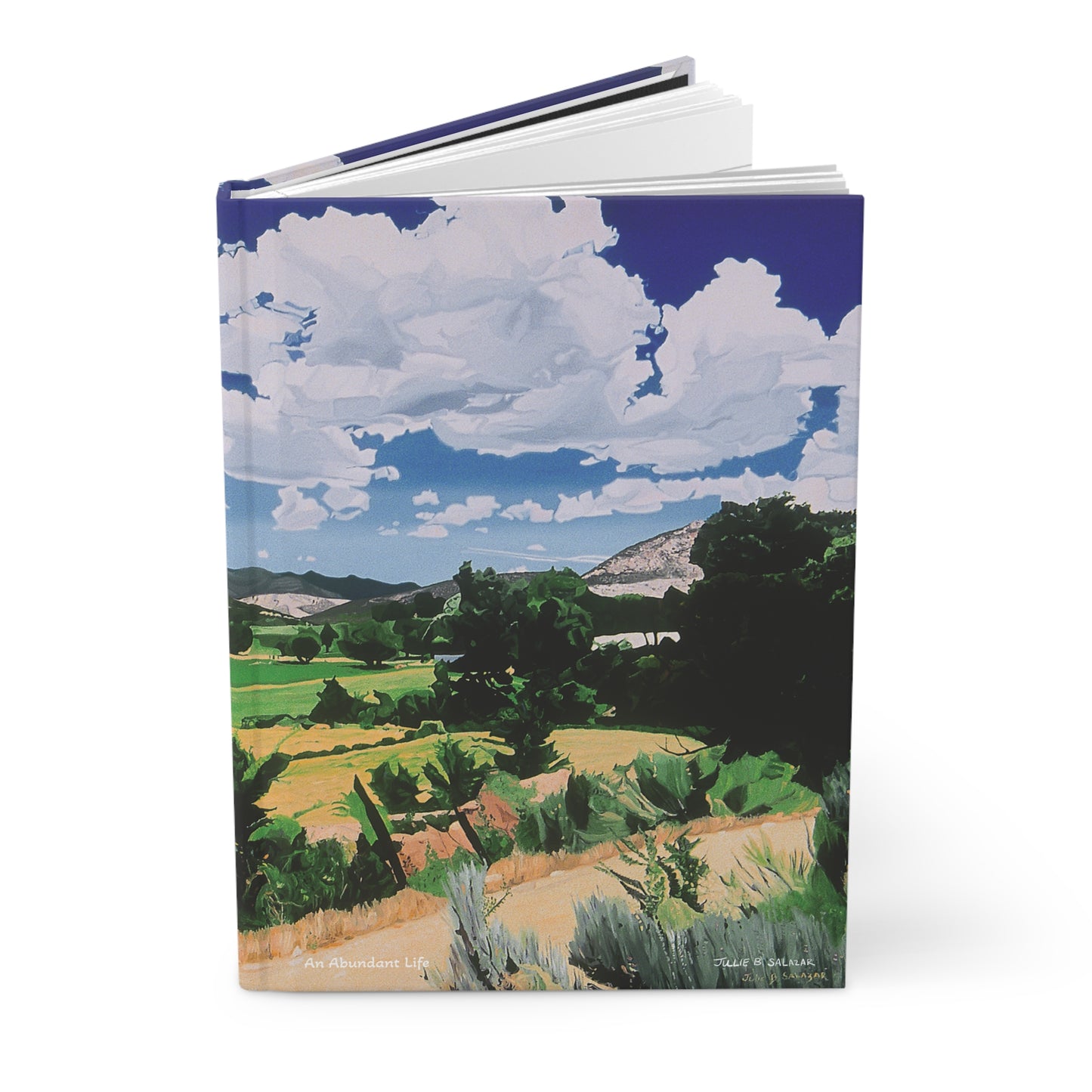 "An Abundant Life", Southwest Landscape, Oil on Canvas Art Print, Hardcover Journal—Lined or Blank