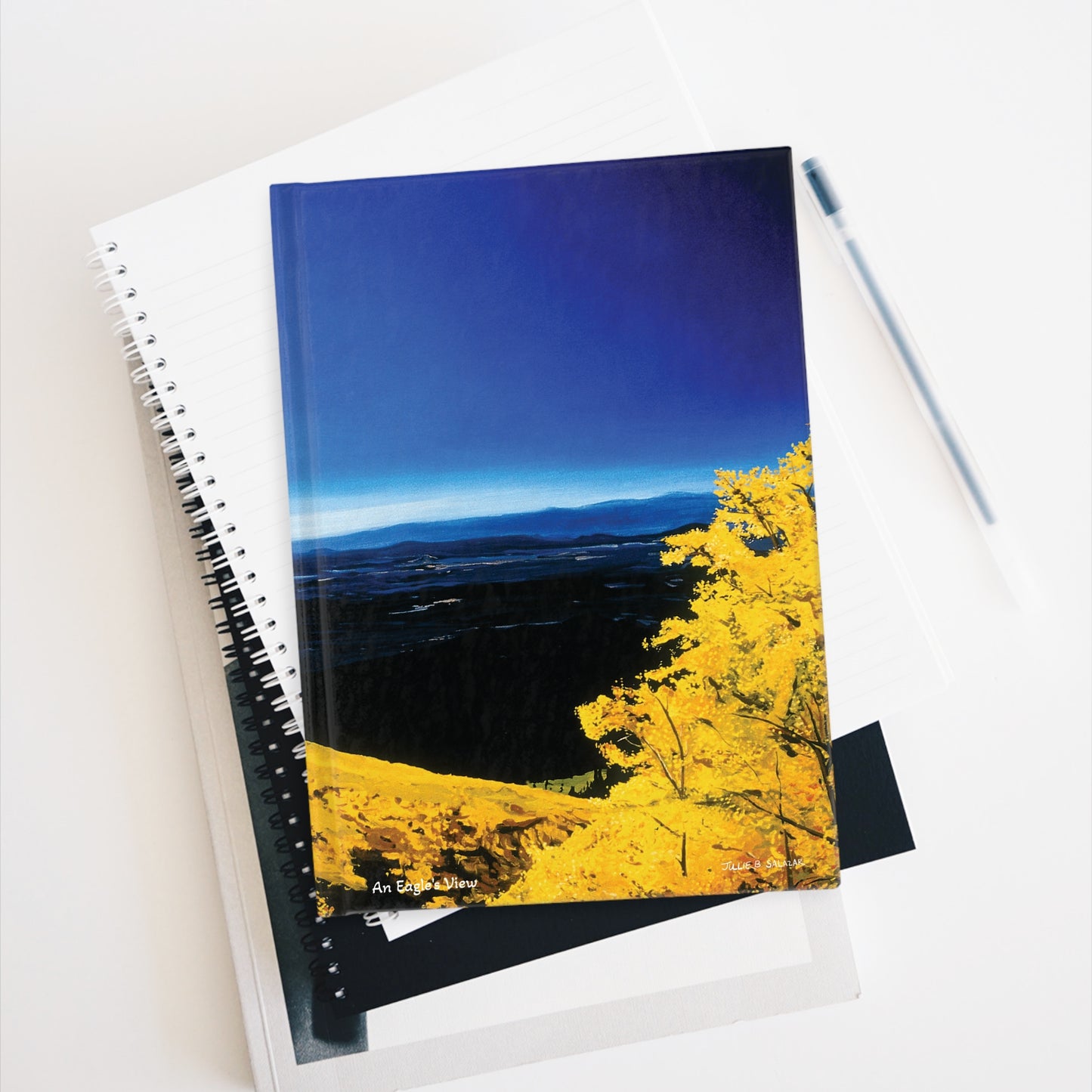 "An Eagle's View", Southwest Landscape, Oil on Canvas Art Print, Hardcover Journal—Lined or Blank