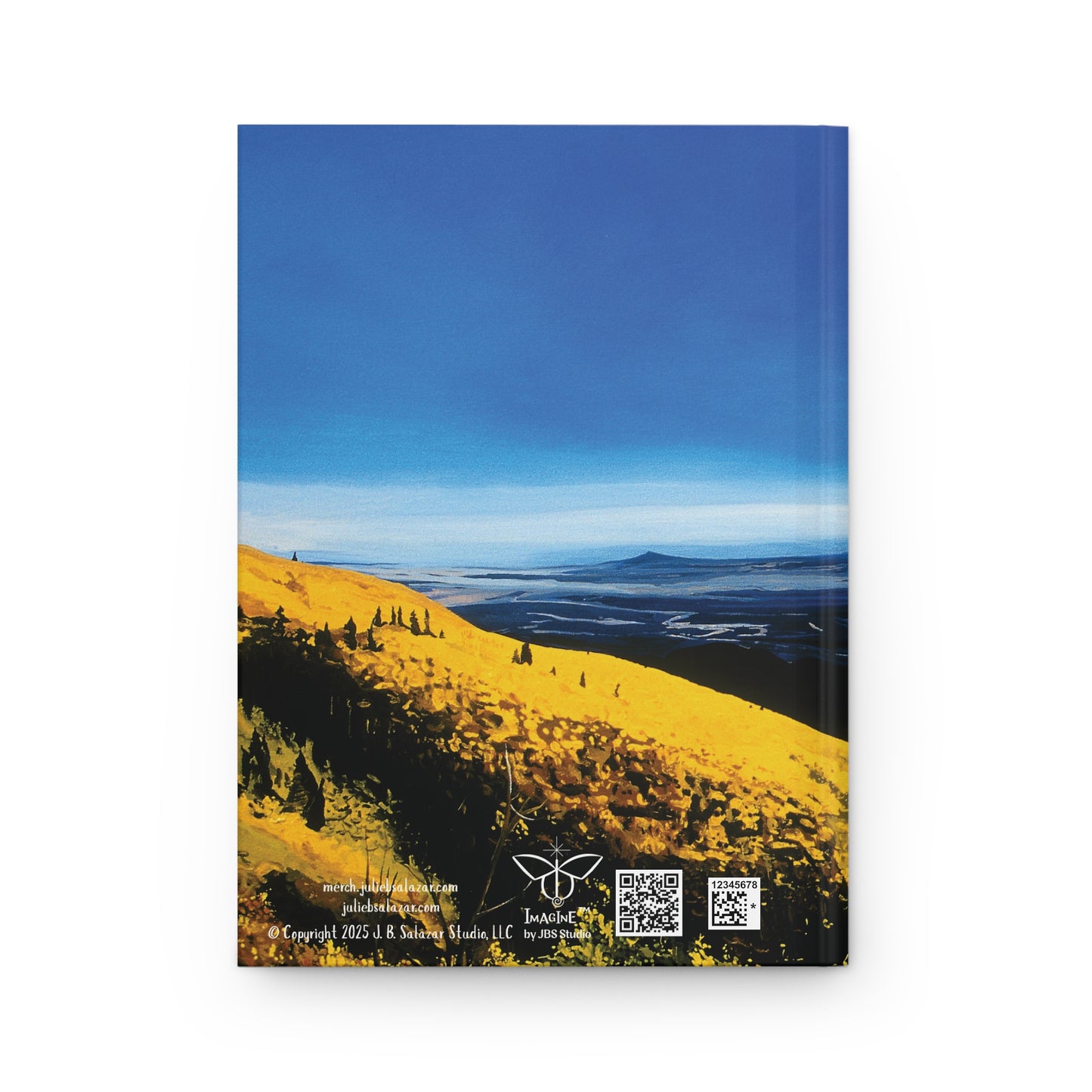 "An Eagle's View", Southwest Landscape, Oil on Canvas Art Print, Hardcover Journal—Lined or Blank