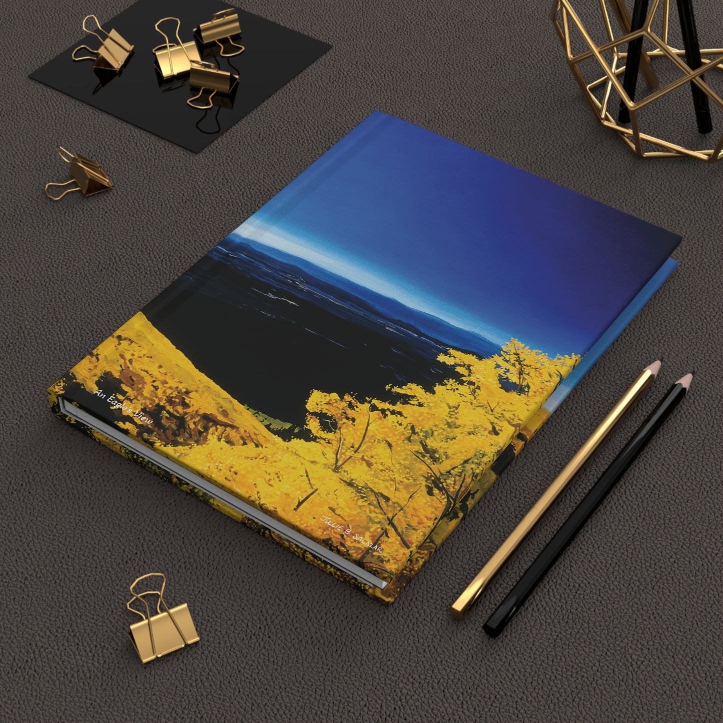 "An Eagle's View", Southwest Landscape, Oil on Canvas Art Print, Hardcover Journal—Lined or Blank