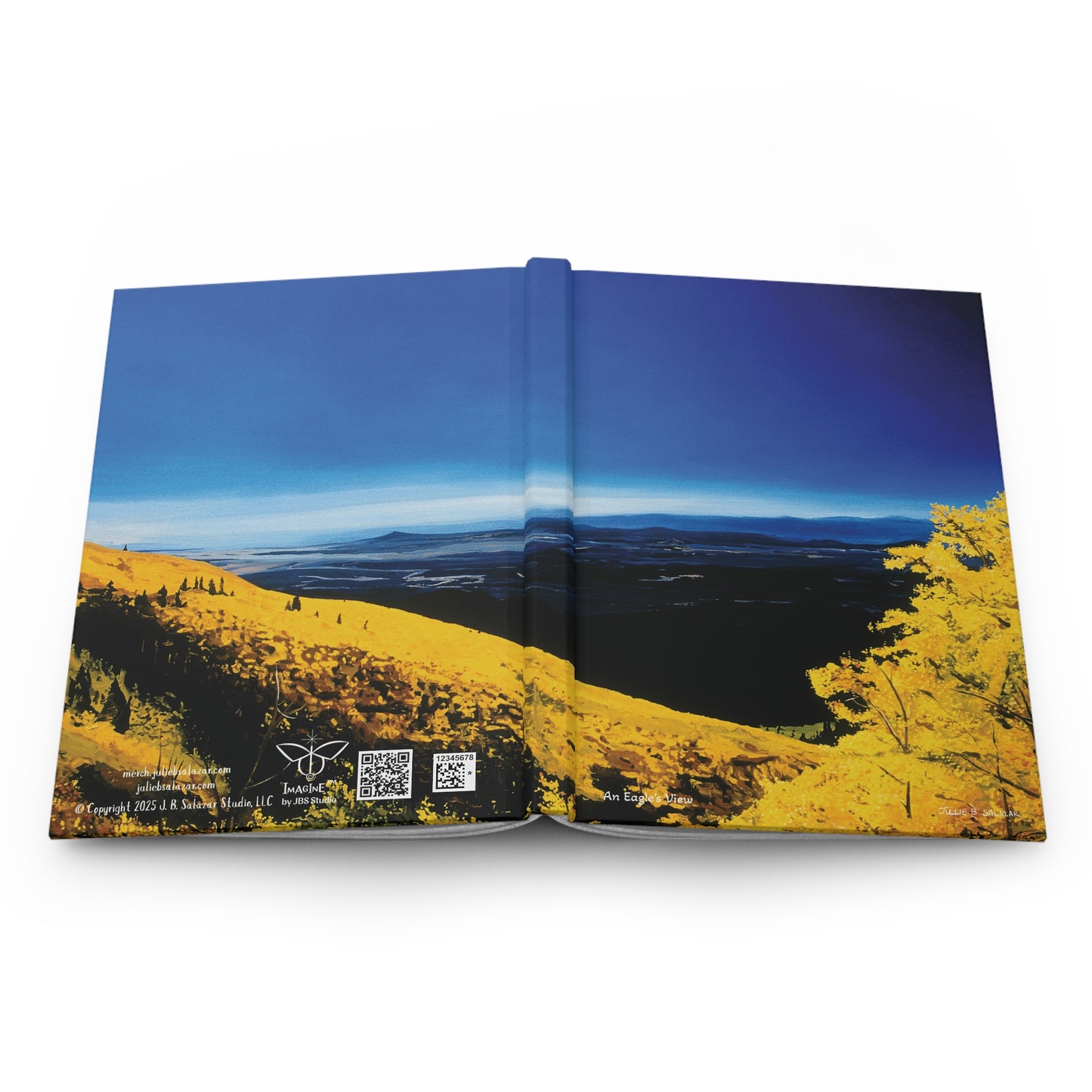 "An Eagle's View", Southwest Landscape, Oil on Canvas Art Print, Hardcover Journal—Lined or Blank