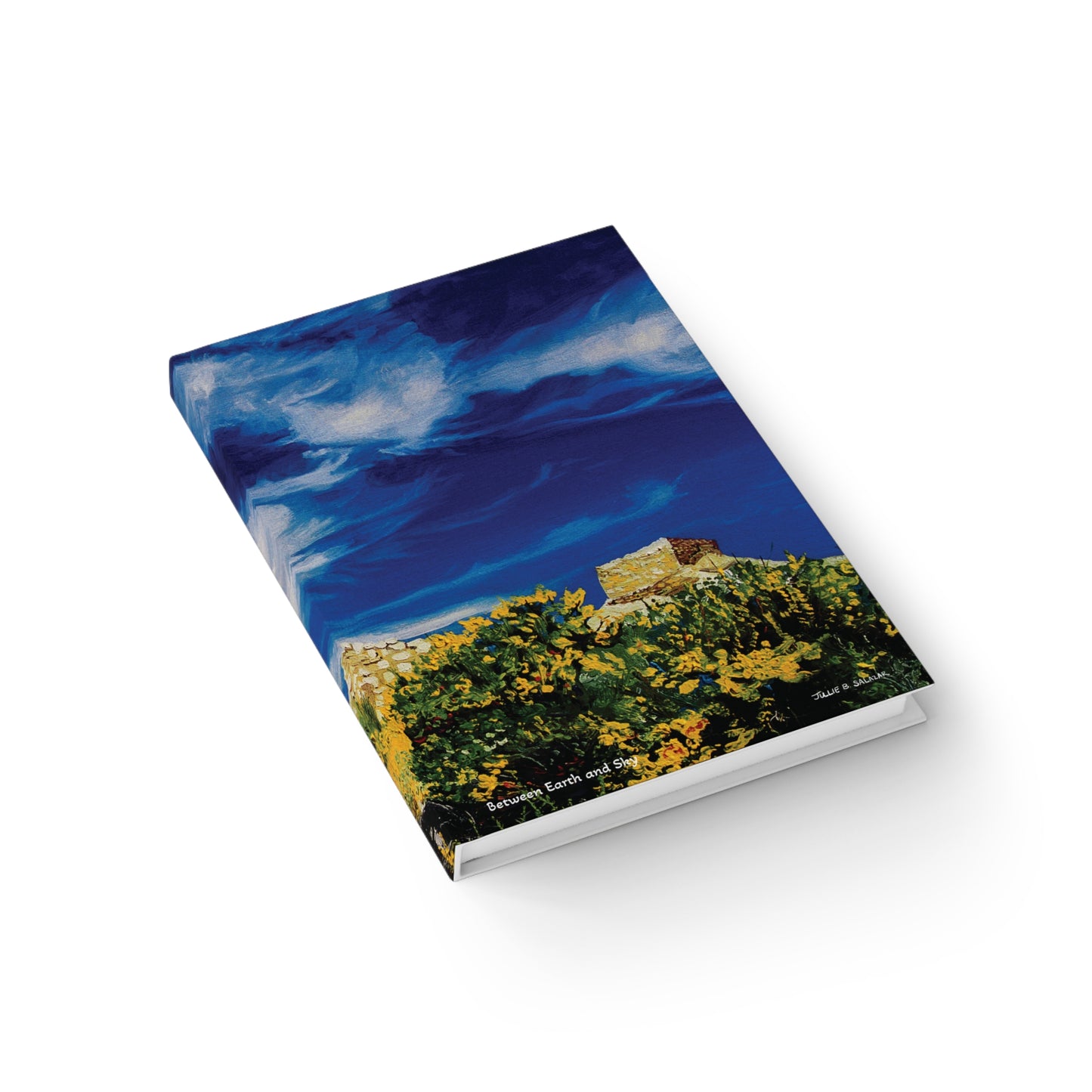 "Between Earth and Sky", Southwest Landscape, Oil on Canvas Art Print, Hardcover Journal—Lined or Blank