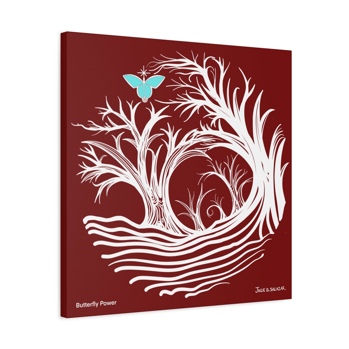 “Butterfly Power”, IMAGINE™ Series, Hand-Drawn Art Print, Wall Art Collection, Stretched Canvas , 6 x 6 inches, 20 x 20 inches, 36 x 36 inches, plus 7 More Sizes