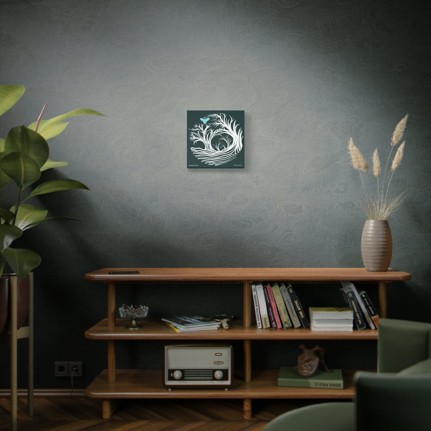 “Butterfly Power”, IMAGINE™ Series, Hand-Drawn Art Print, Wall Art Collection, Stretched Canvas , 6 x 6 inches, 20 x 20 inches, 36 x 36 inches, plus 7 More Sizes