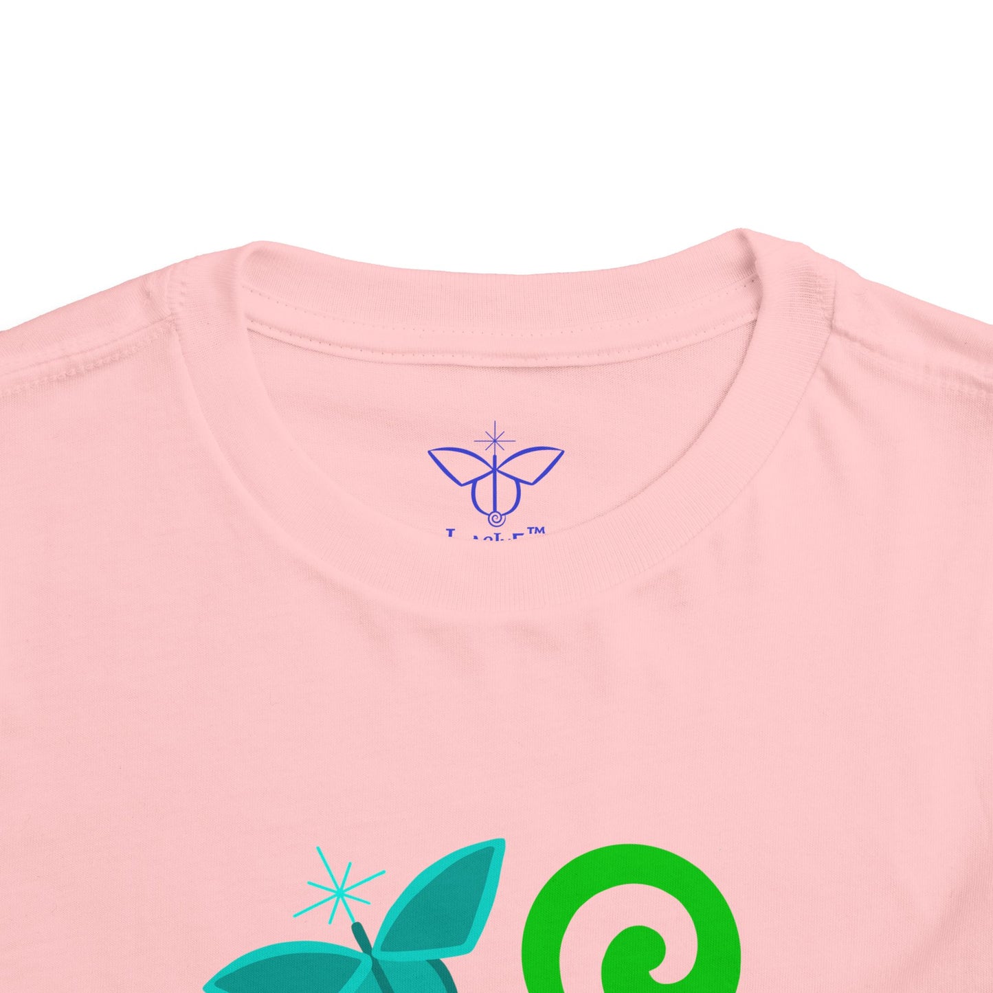 “Cosmic Butterfly Kid”, IMAGINE™ Series, Hand-Drawn Art Print, Bella+Canvas 3001T Kid’s Cotton Jersey Tee , 4 Sizes — 2T, 3T, 4T, 5T