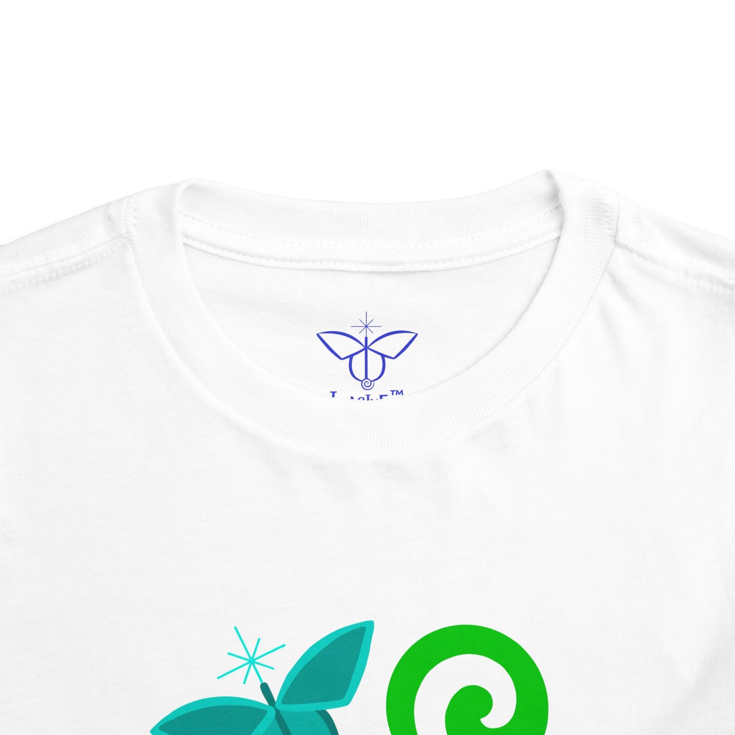 “Cosmic Butterfly Kid”, IMAGINE™ Series, Hand-Drawn Art Print, Bella+Canvas 3001T Kid’s Cotton Jersey Tee , 4 Sizes — 2T, 3T, 4T, 5T