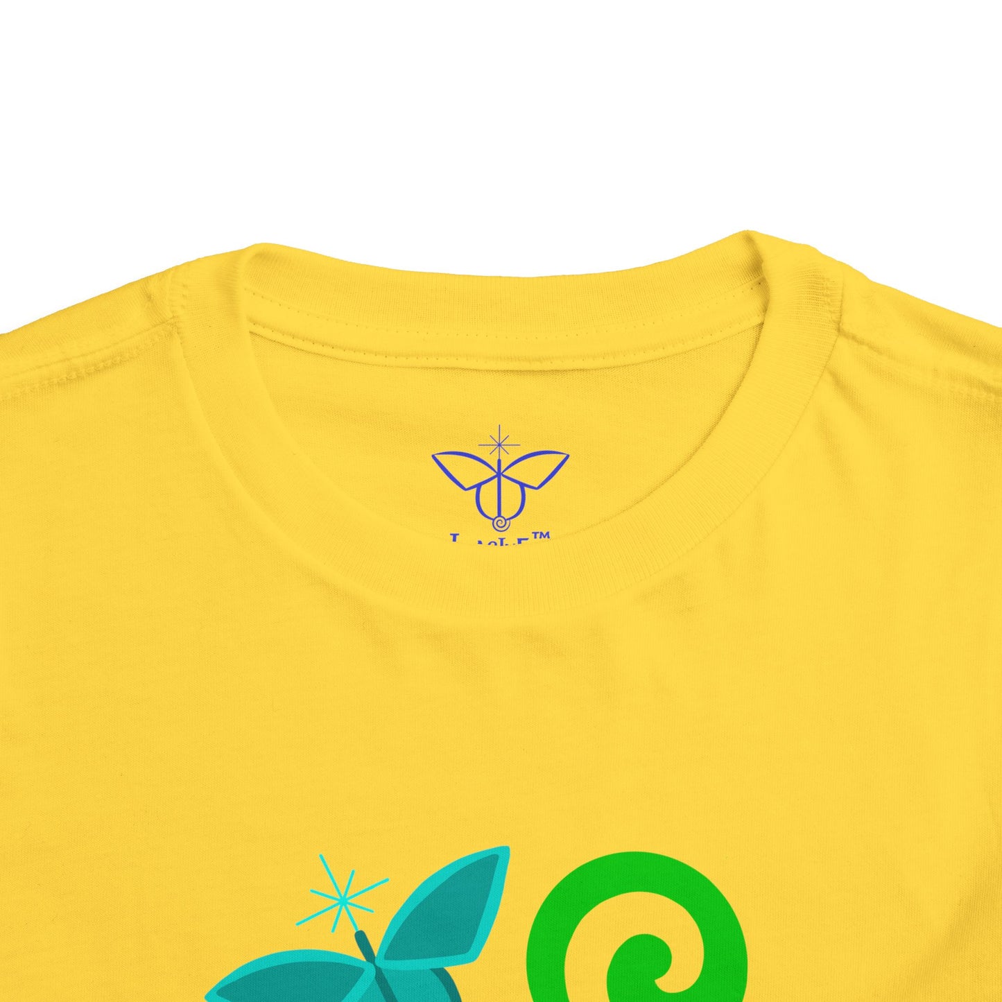 “Cosmic Butterfly Kid”, IMAGINE™ Series, Hand-Drawn Art Print, Bella+Canvas 3001T Kid’s Cotton Jersey Tee , 4 Sizes — 2T, 3T, 4T, 5T