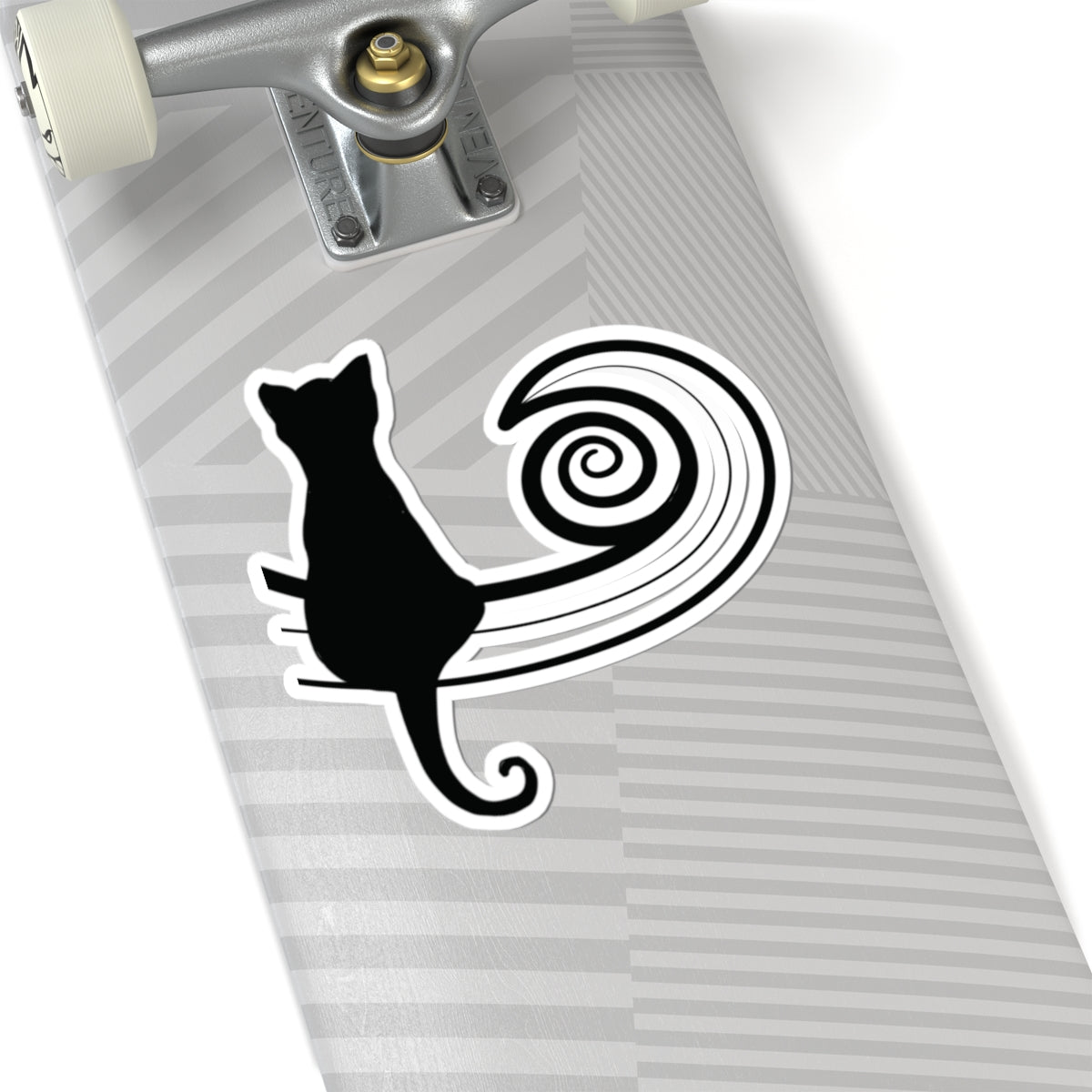 “Cosmic Wave”, IMAGINE™ Series, Hand-Drawn Art Print, Kiss-Cut Stickers, Stellar Kitty Cat Collection, 2, 3, 4, 6, inch